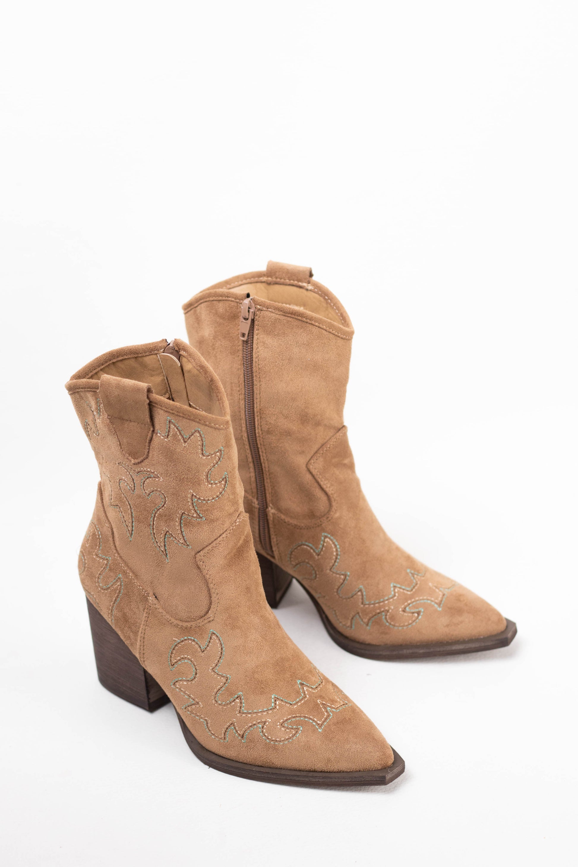 botines cowboy mujer con tacon mediano