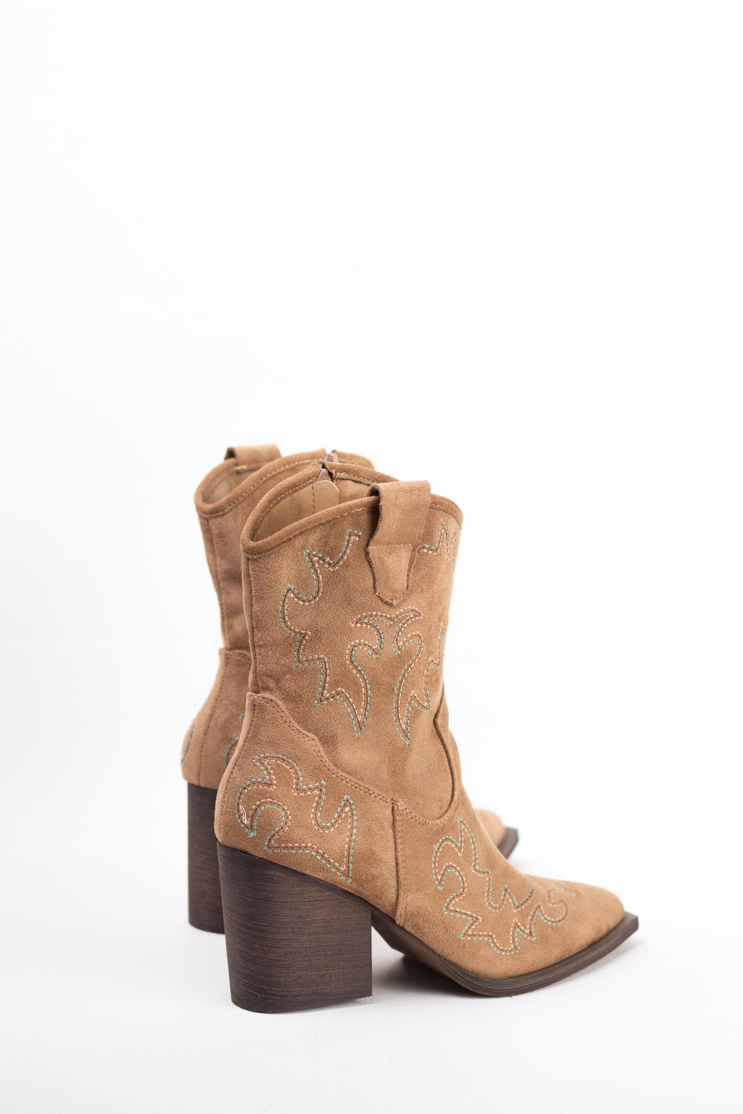 botines cowboy mujer con tacon mediano