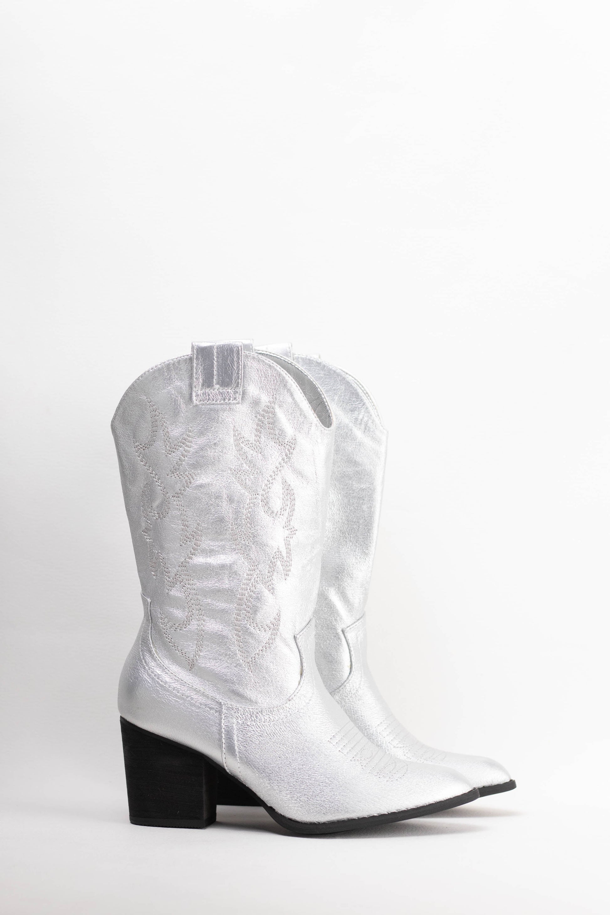 botas cowboy mujer con tacon cubano Dorado 37