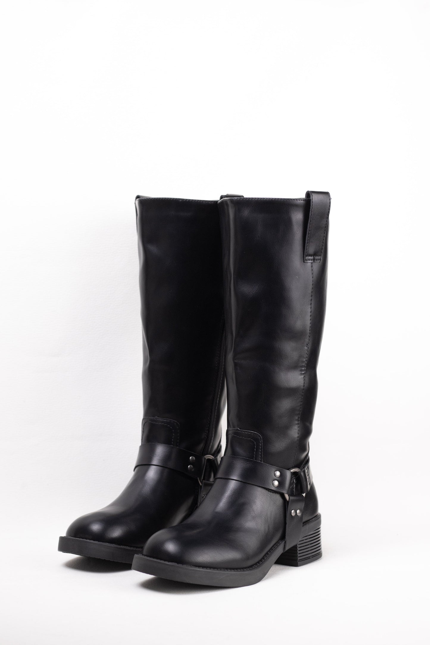 botas moteras botas biker mujer con plataforma Negro 38