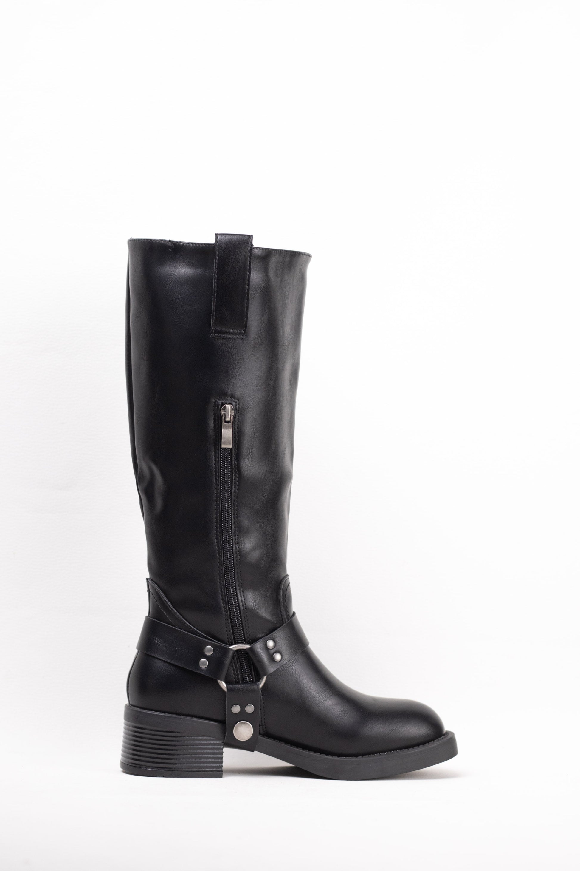 botas moteras botas biker mujer con plataforma Negro 41