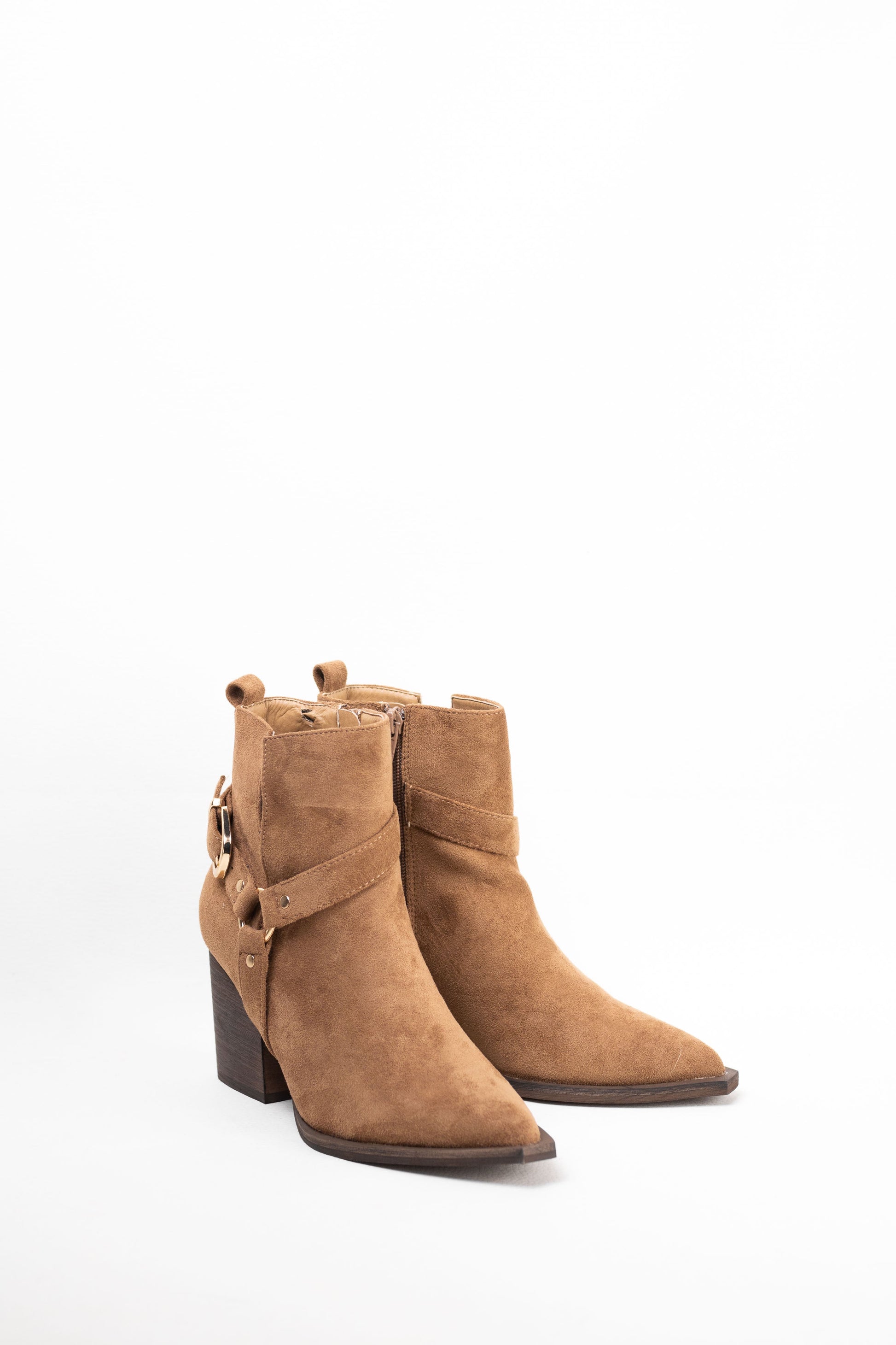 botines cowboy mujer con tacon madera Camel 39