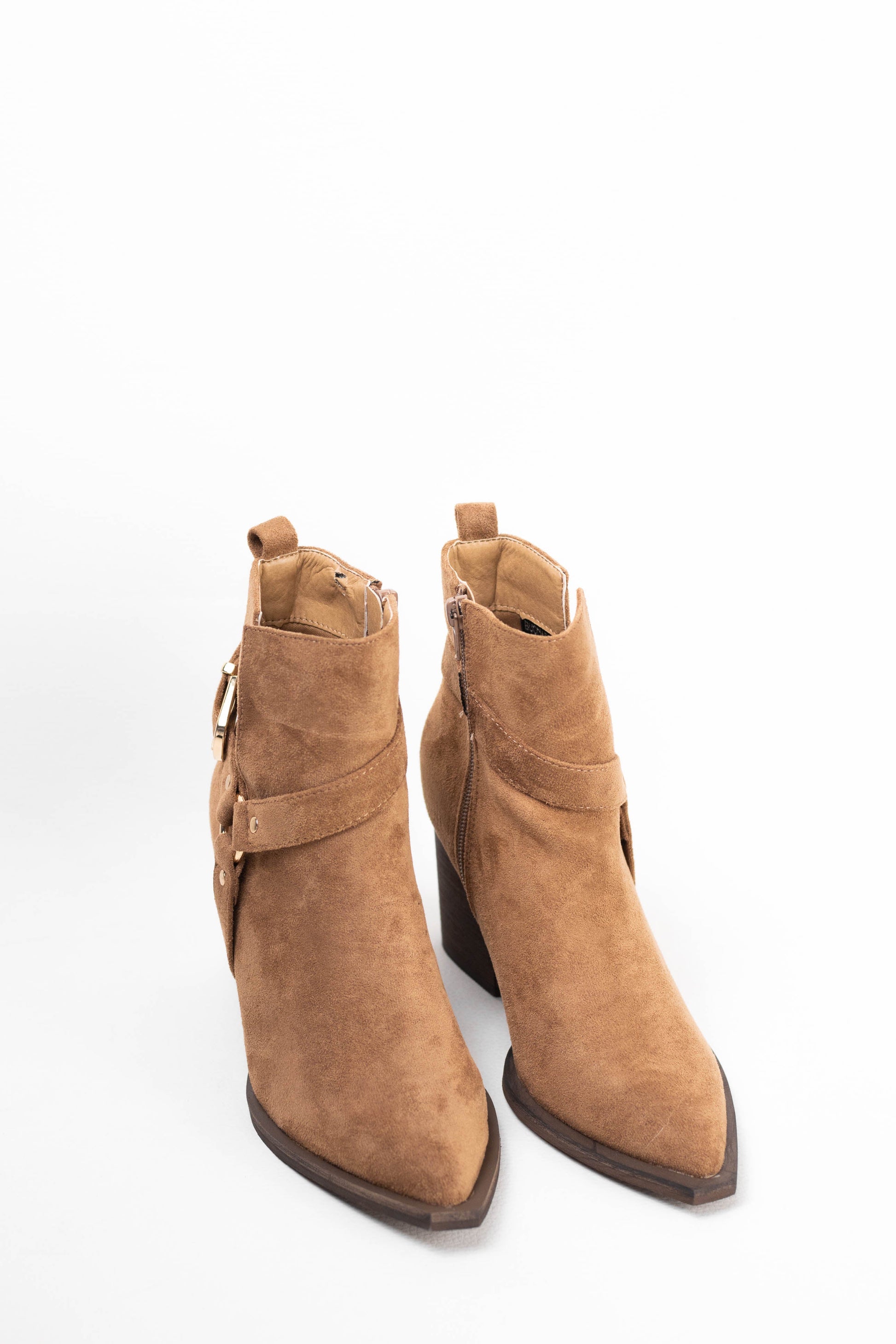 botines cowboy mujer con tacon madera Camel 41