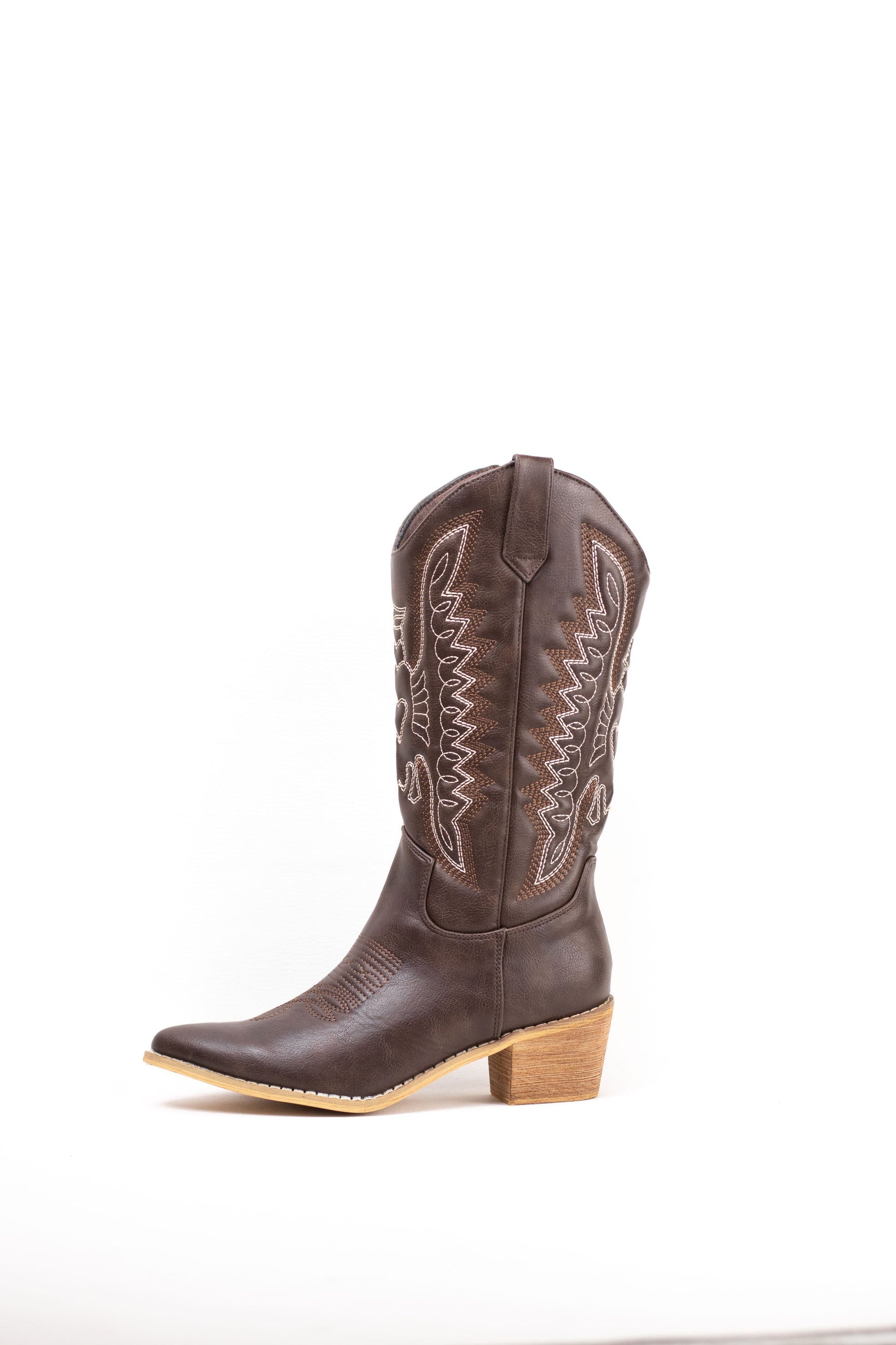 botas cowboy mujer aolchadas con tacon madera Beige 36