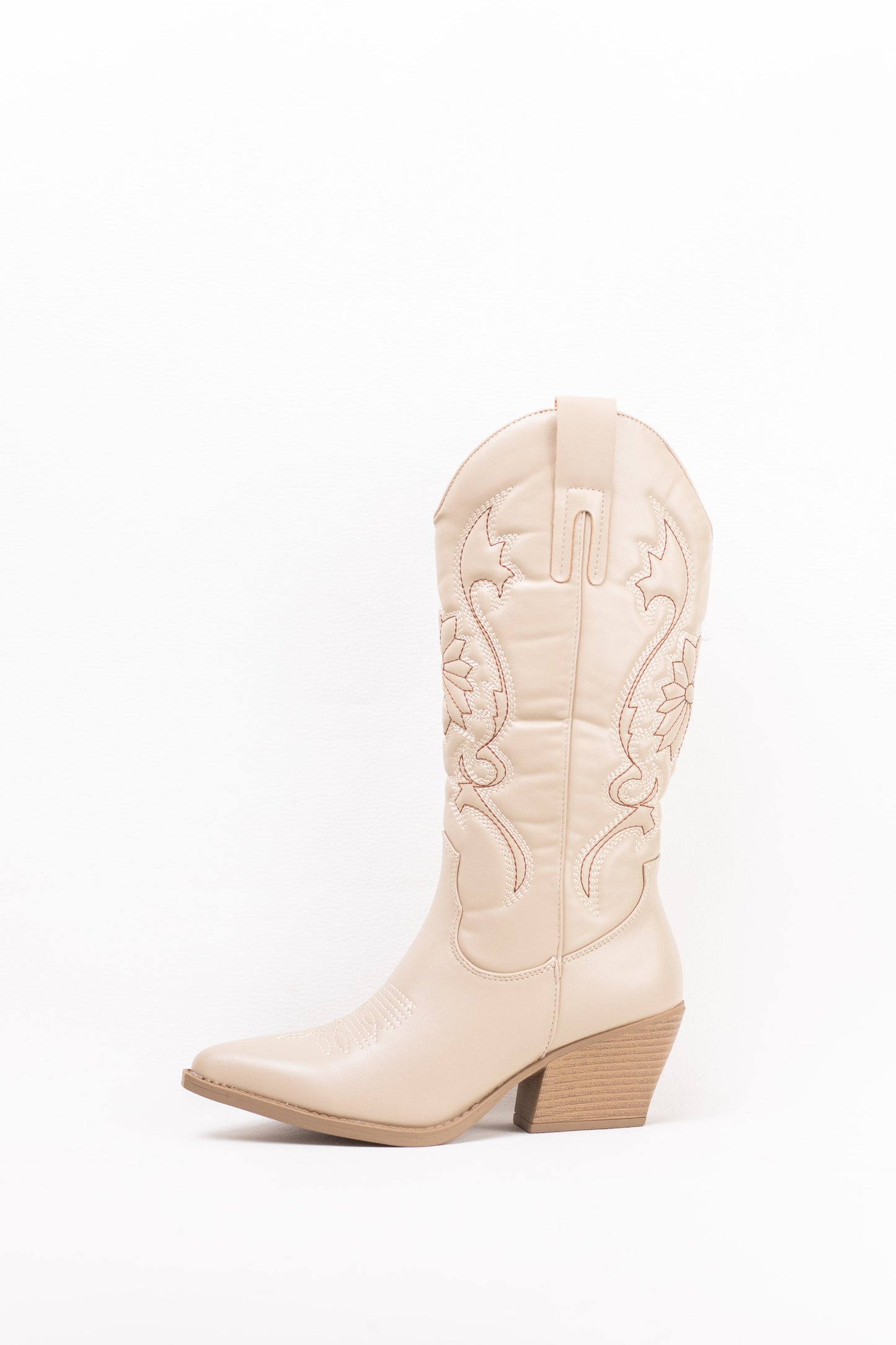 botas cowboy camperas con costuras en contraste con tacon gordo 2 Khaki 40