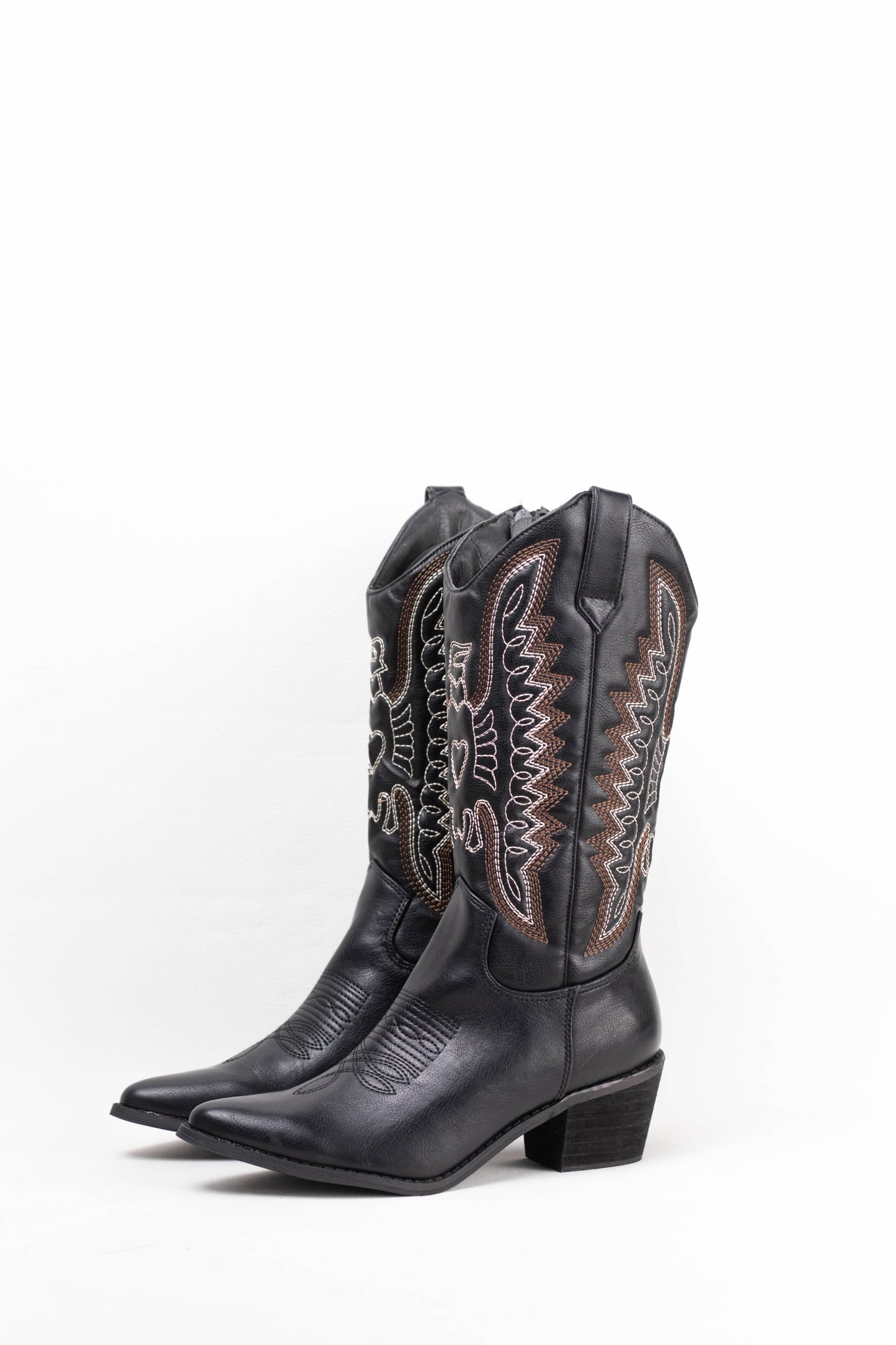 botas cowboy mujer aolchadas con tacon madera Plateado 37