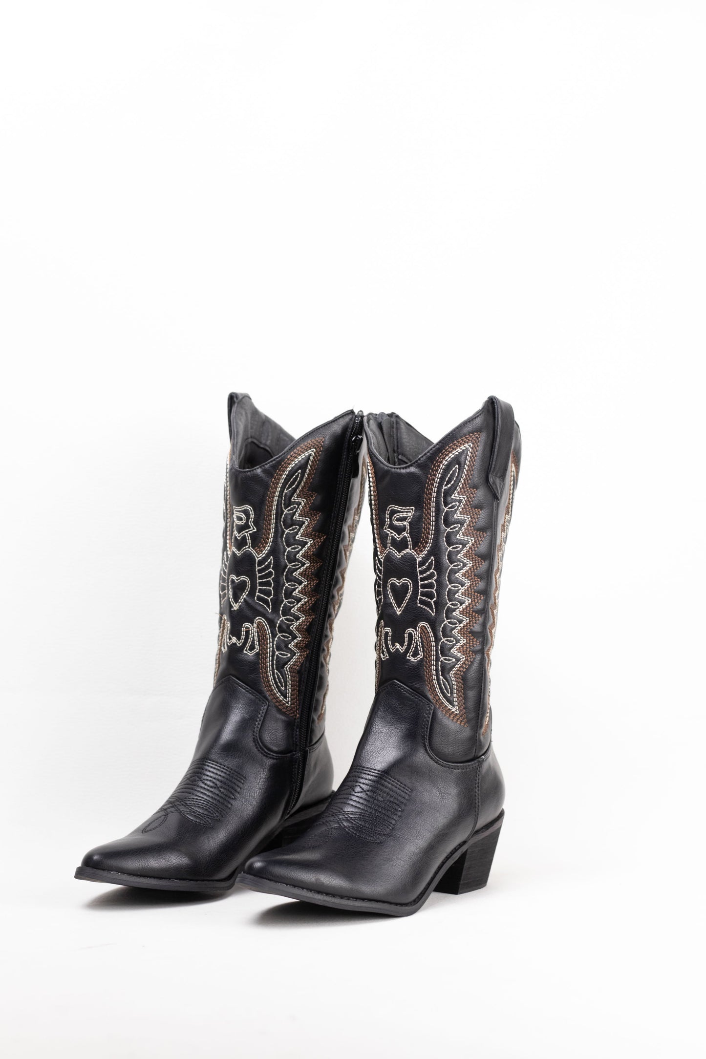 botas cowboy mujer aolchadas con tacon madera Plateado 39