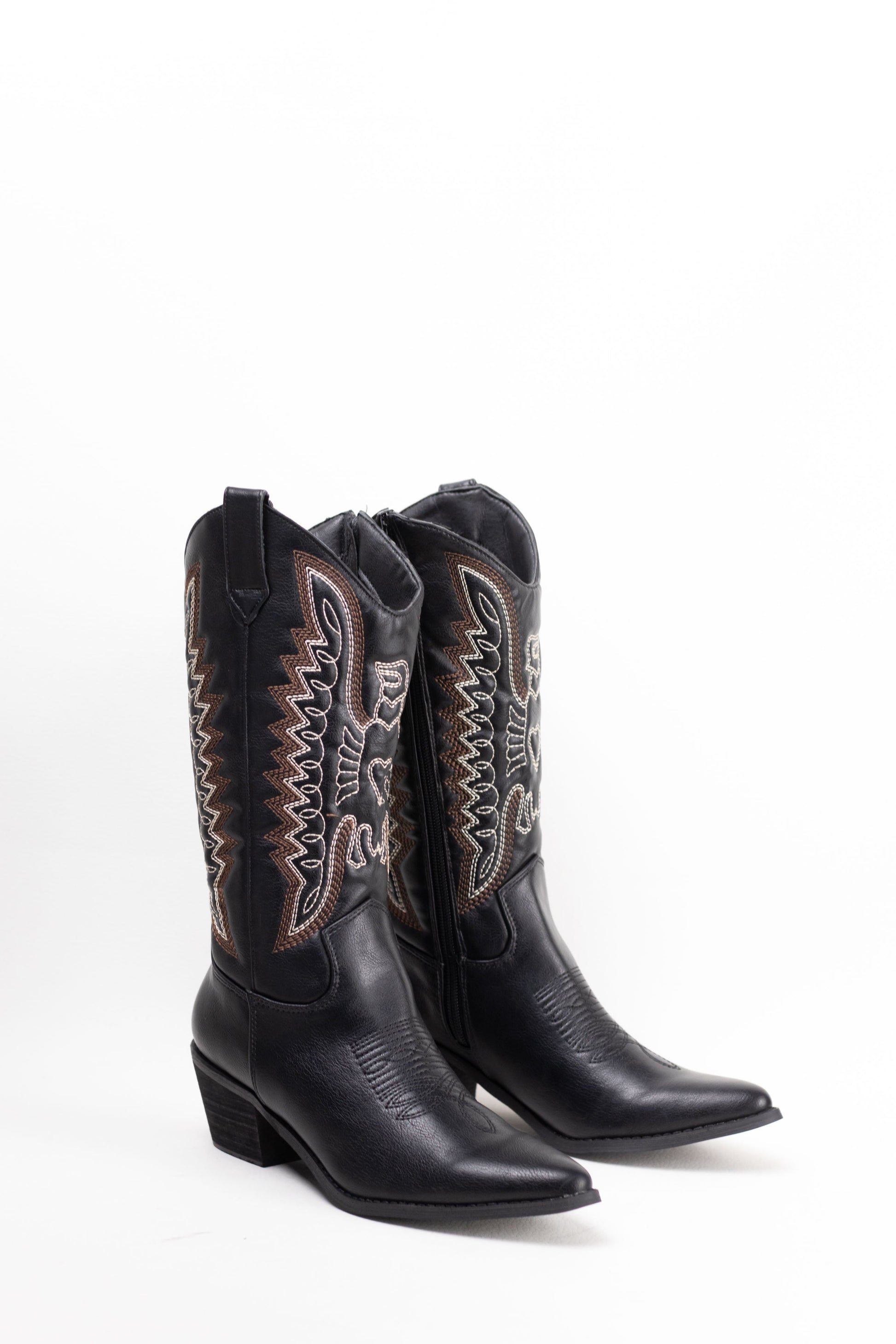 botas cowboy mujer aolchadas con tacon madera Plateado 38