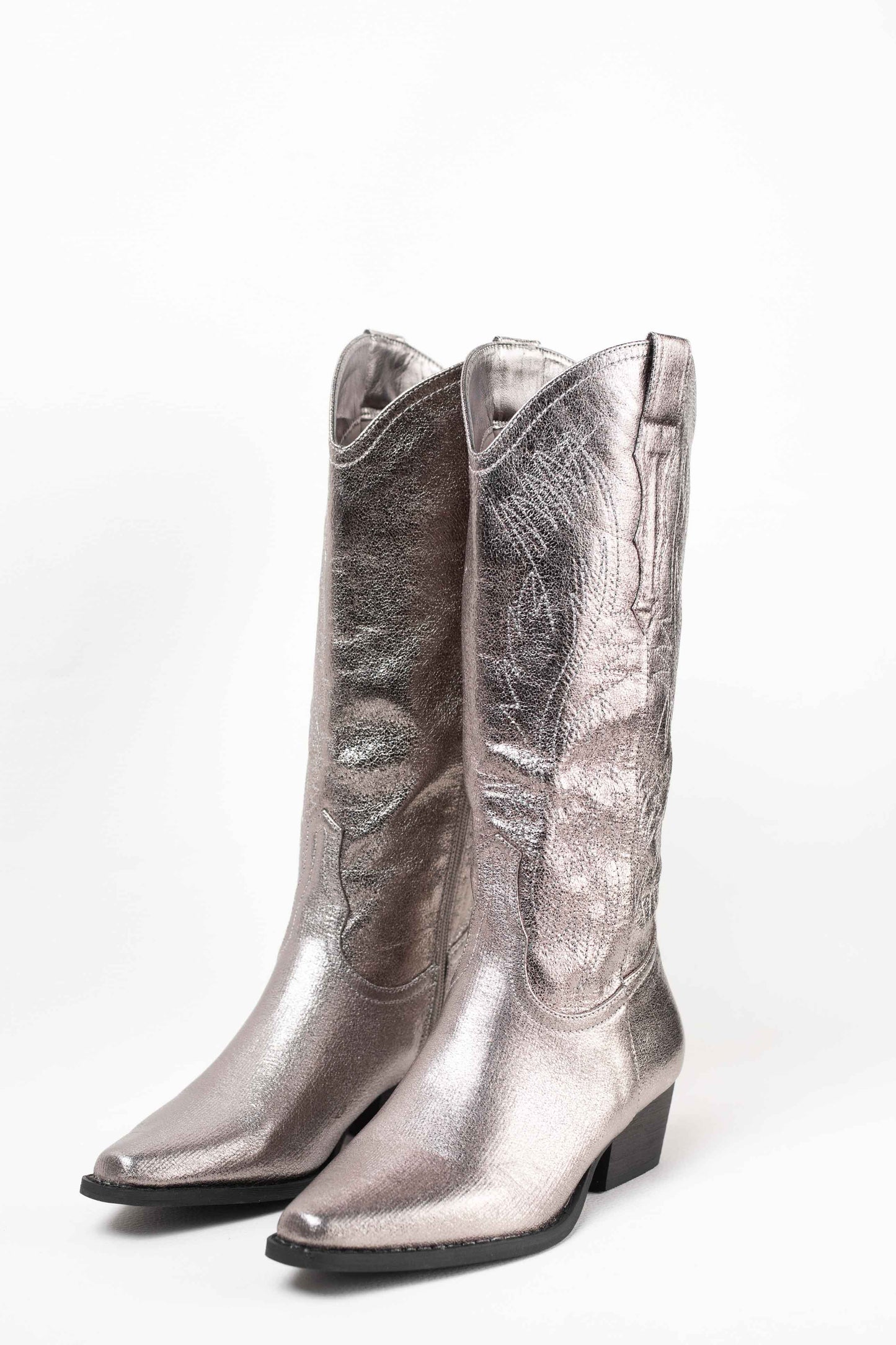 botas cowboy camperas con cremallera Gris 41