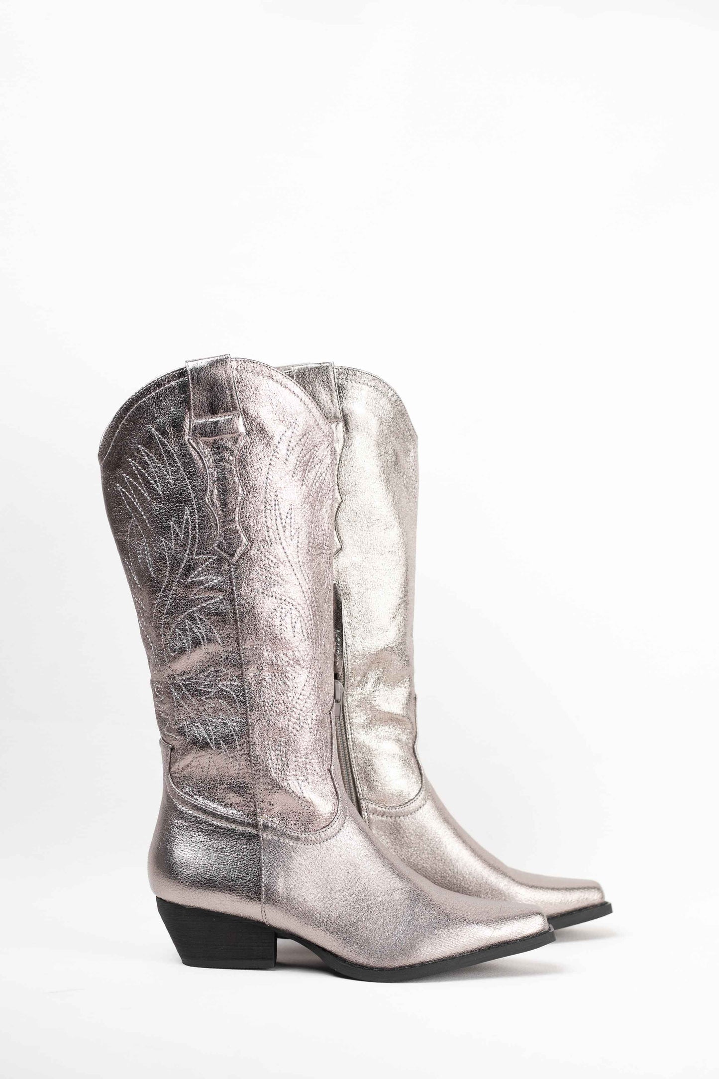 botas cowboy camperas con cremallera Gris 36