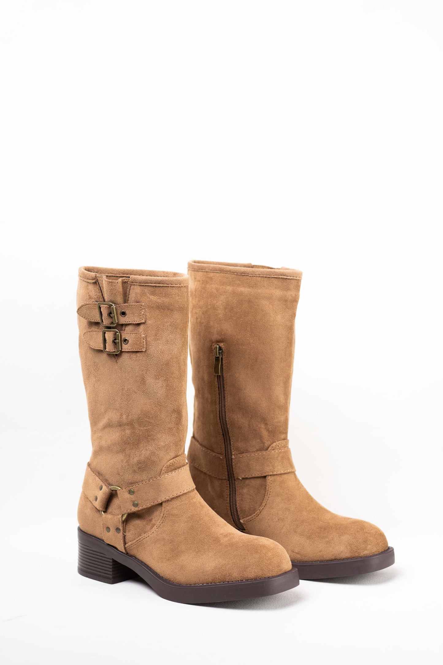 botas moteras mujer