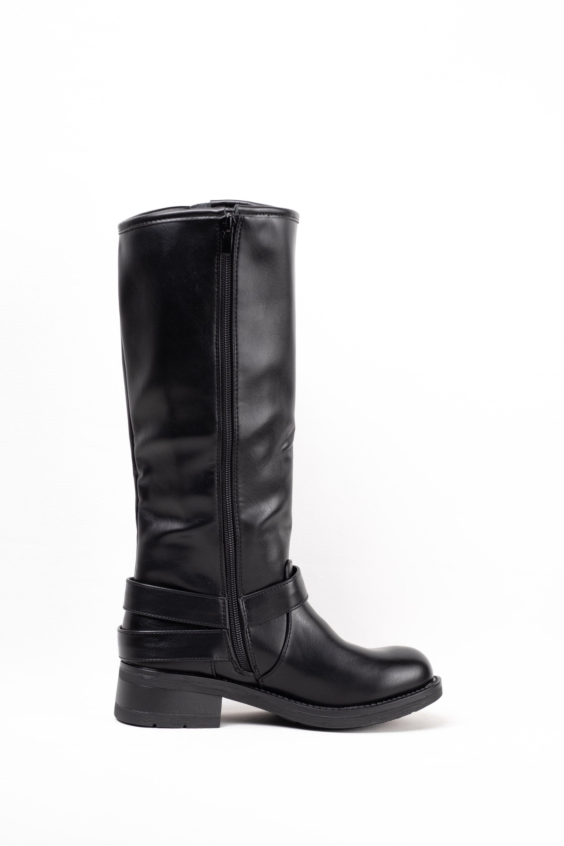 botas moteras botas biker mujer estilo punk con cremallera Camel 36