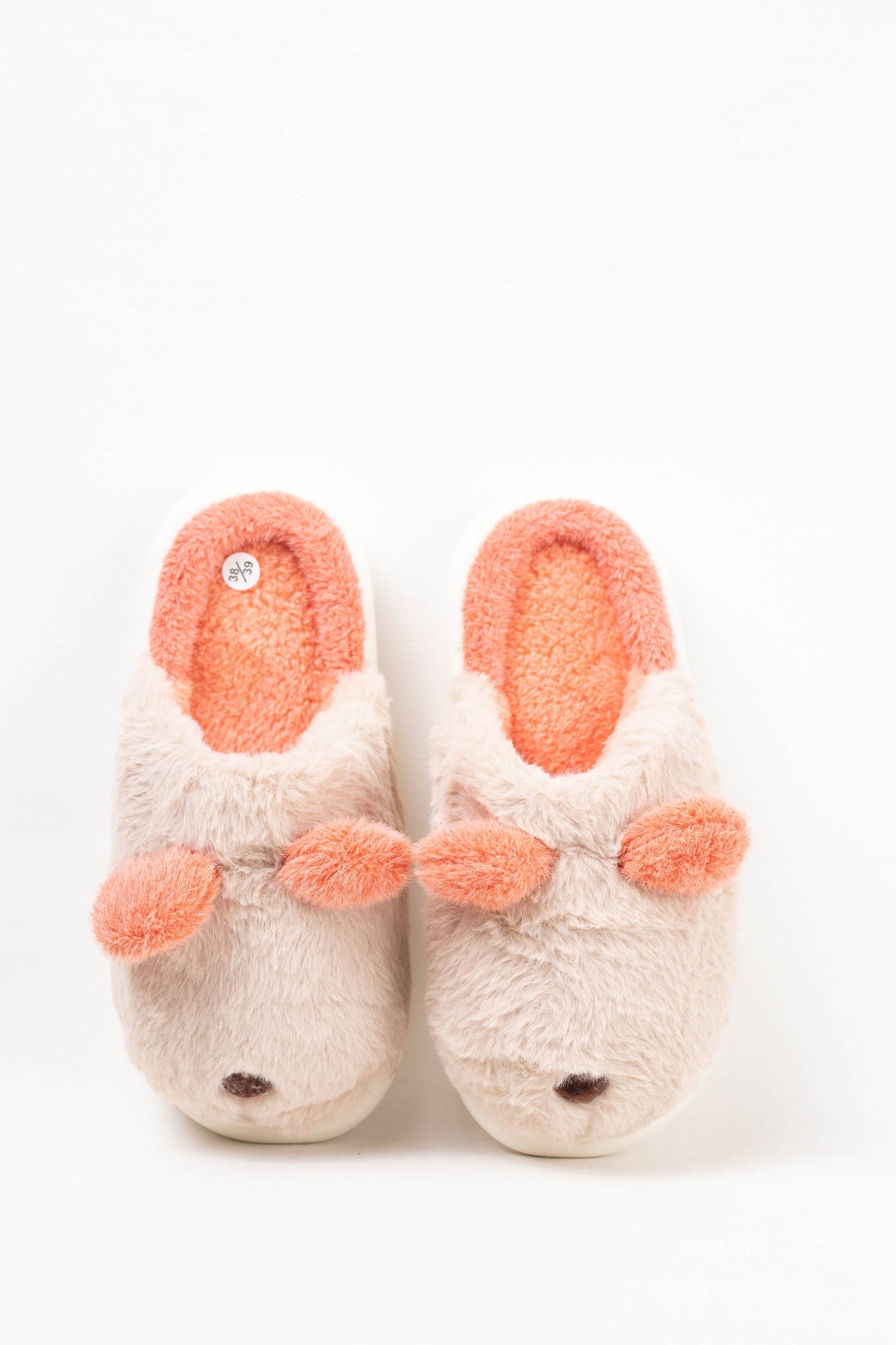 zapatillas de casa mujer efecto pelo Khaki 36/37