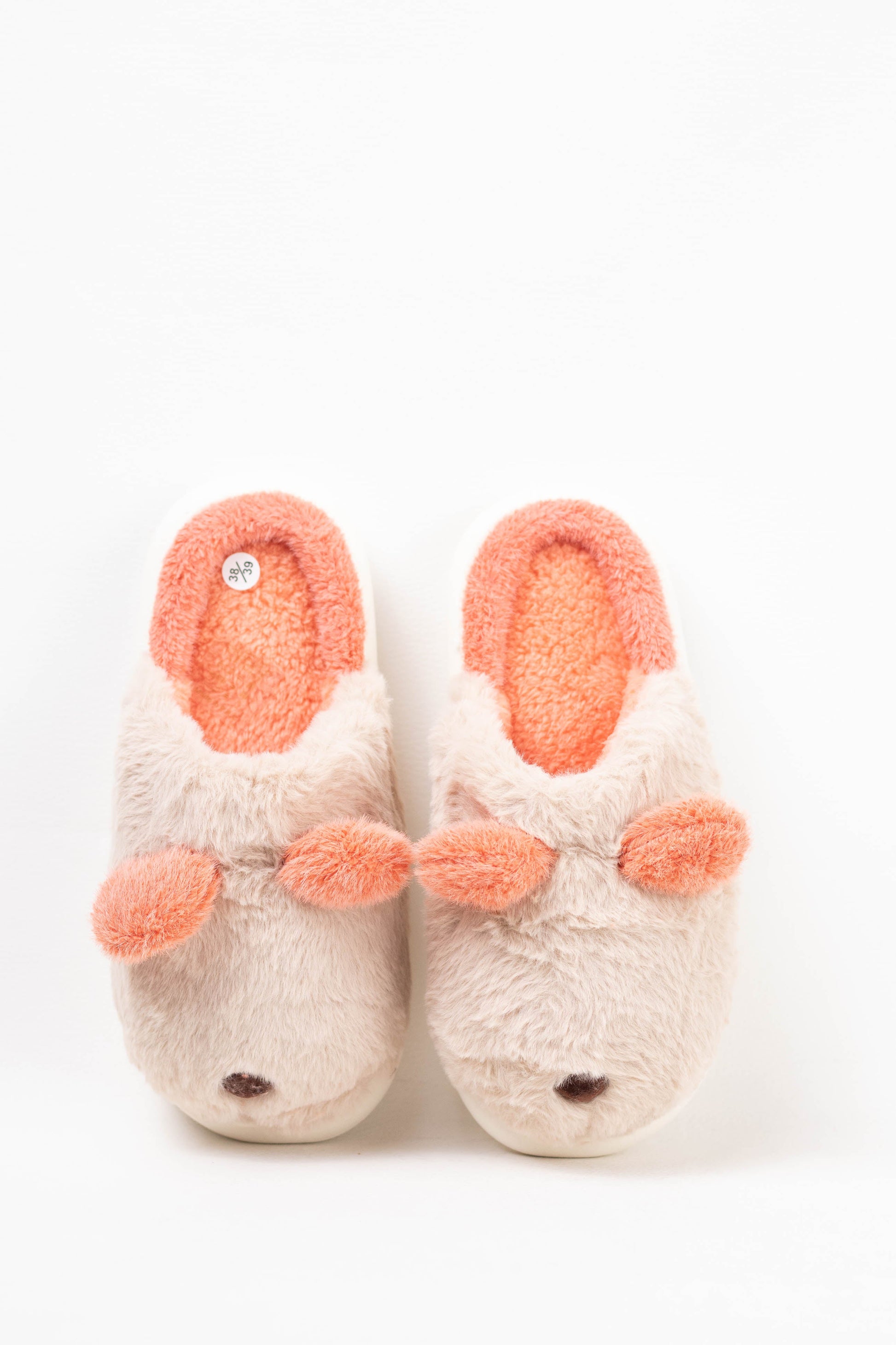 zapatillas de casa mujer efecto pelo Khaki 36/37