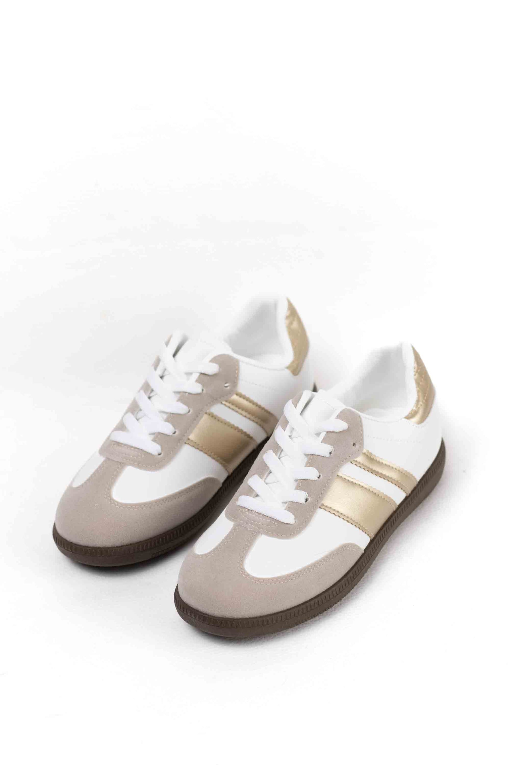 zapatillas retro mujer con cordones 1 Gold 37