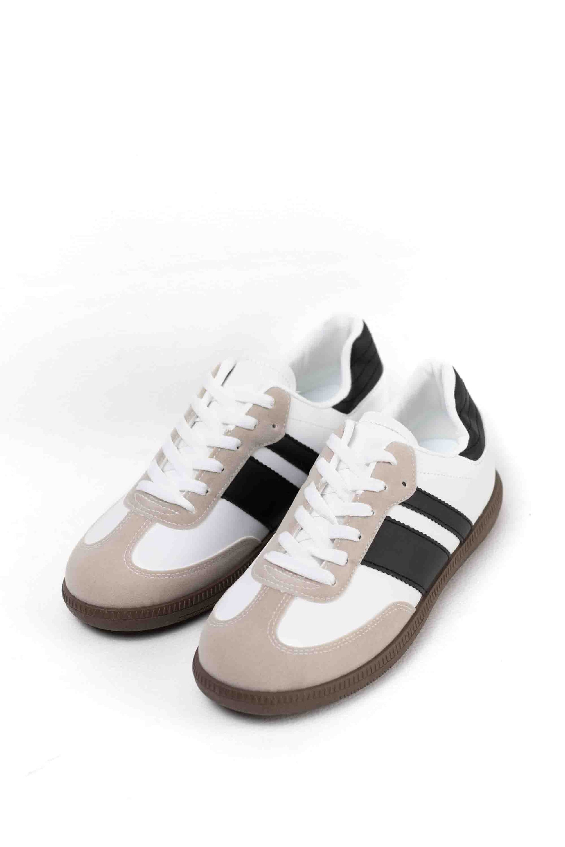 zapatillas retro hombre con cordones White/Black 41