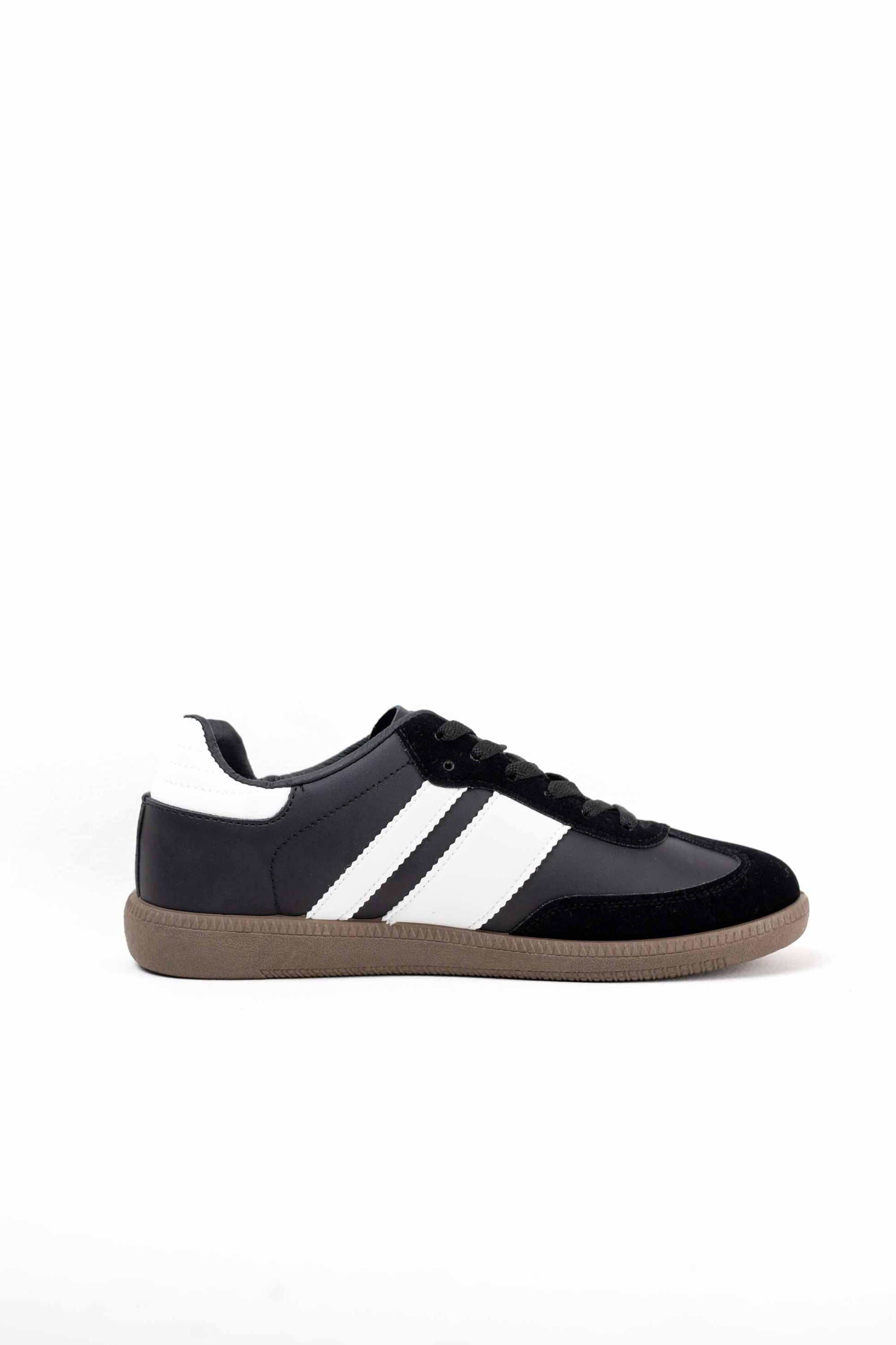 zapatillas retro hombre con cordones Black/White 45