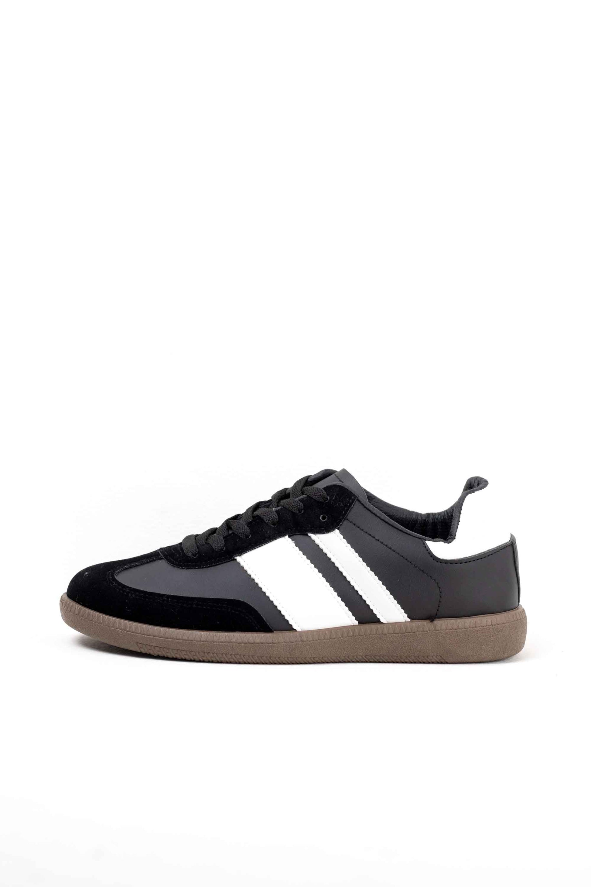 zapatillas retro hombre con cordones Black/White 44