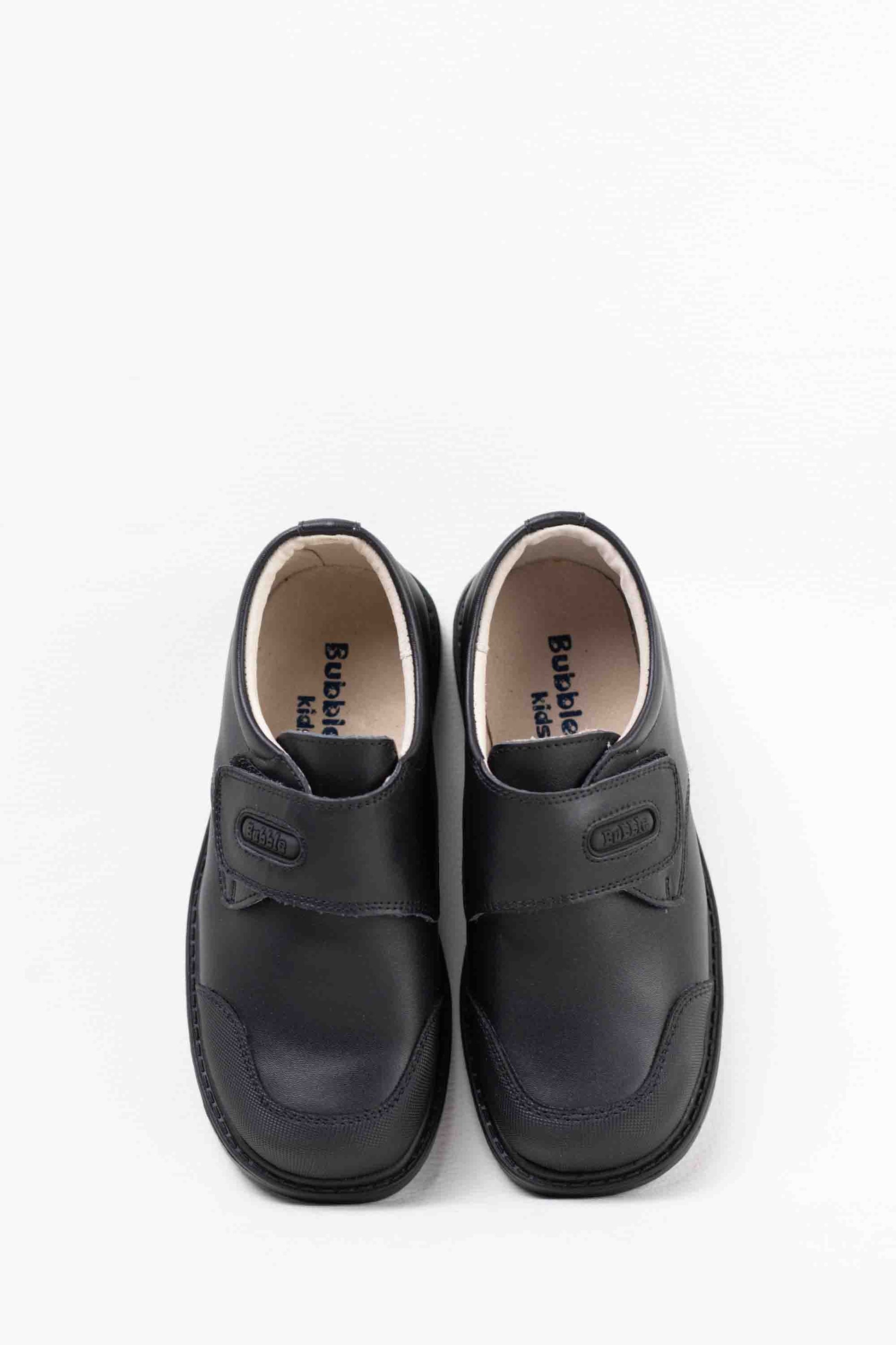 zapato colegial con velcro Azul marino 33