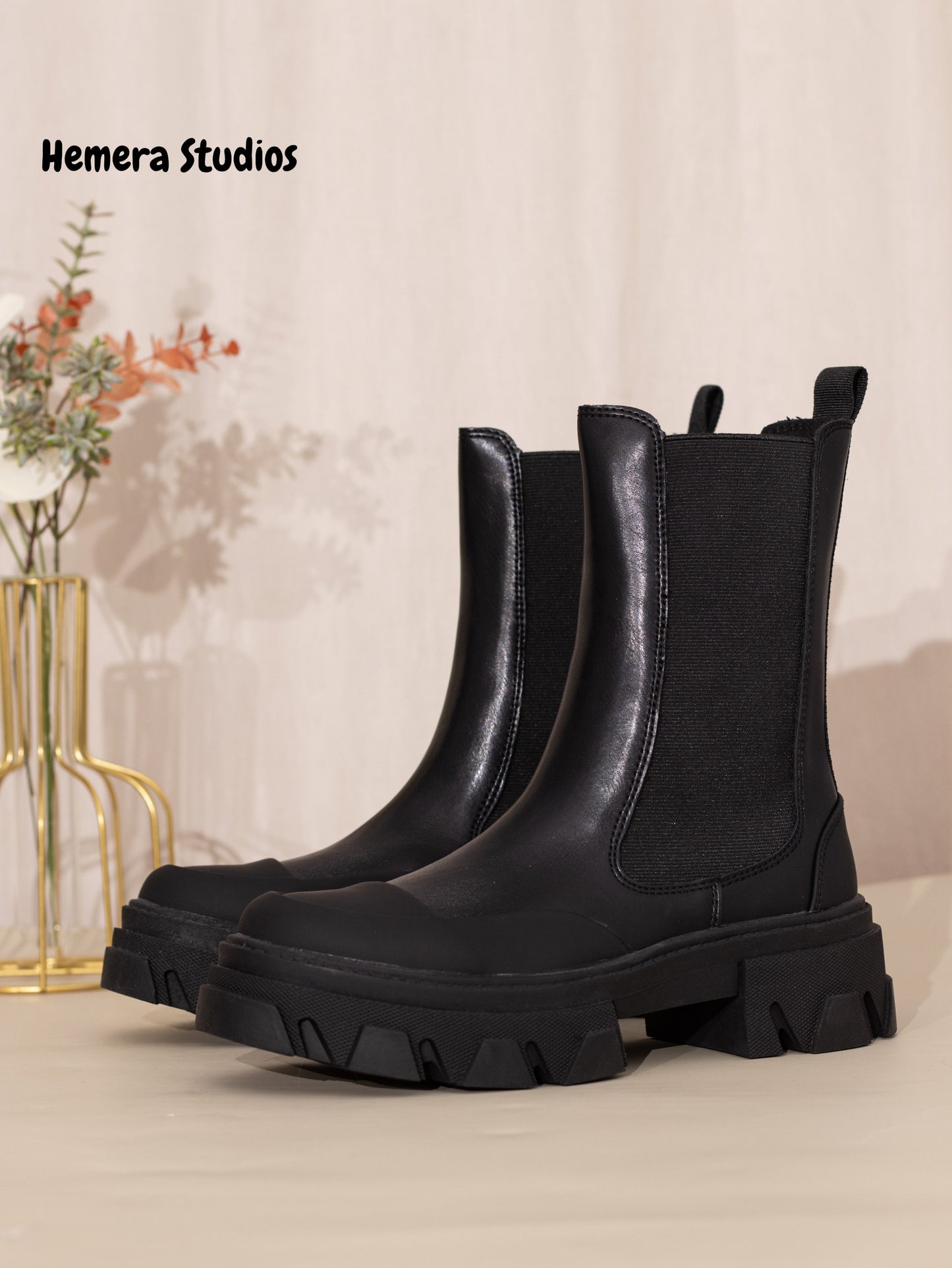 botas chelsea mujer con cremallera corina Negro 41