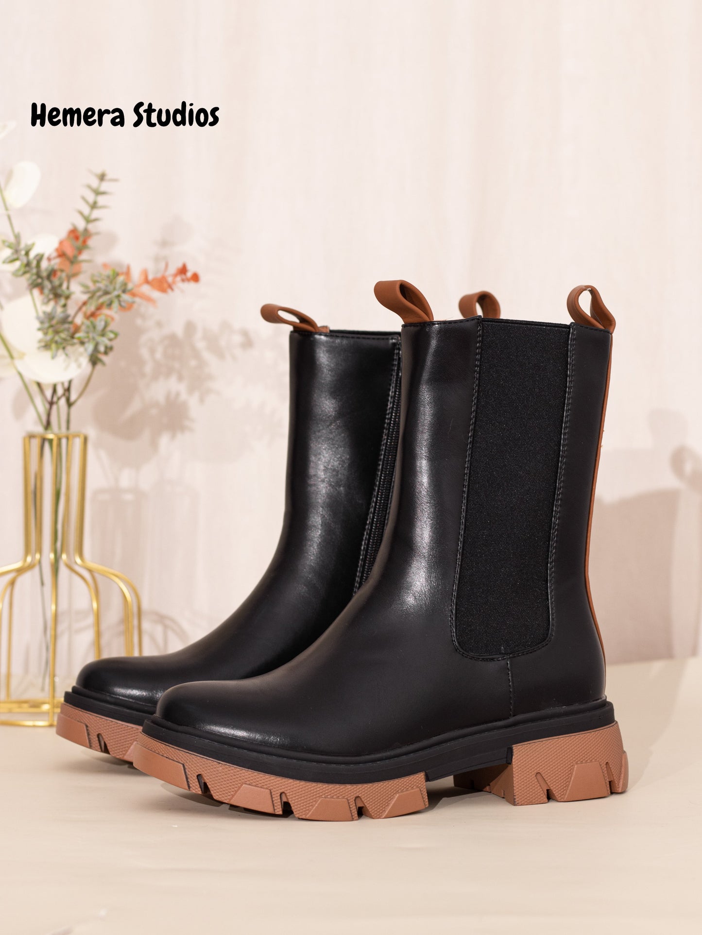 botas chelsea plataforma mujer con cremallera 1 Negro 40