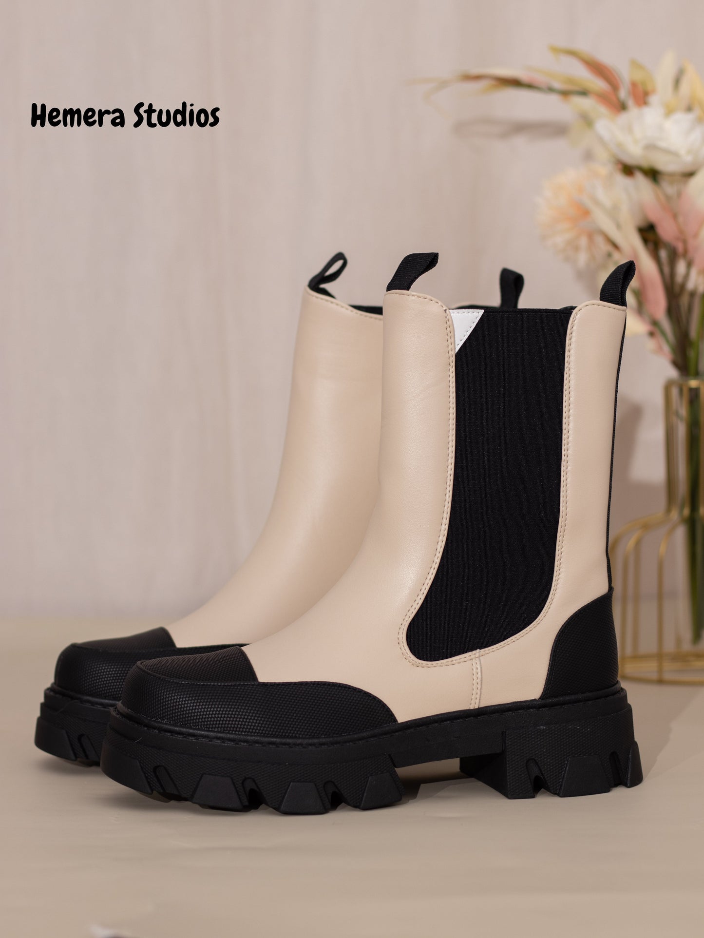 botas chelsea plataforma mujer con cremallera 1 Negro/marrón 39