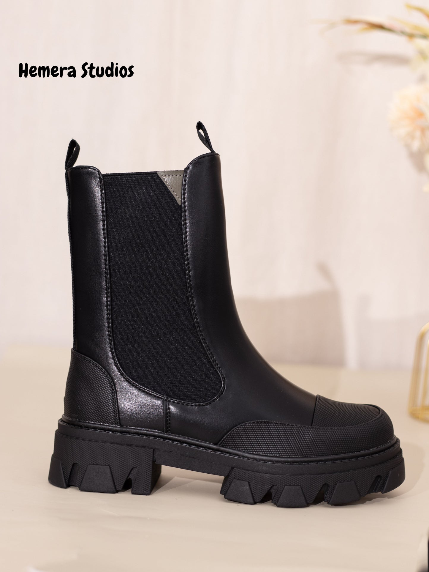 botas chelsea plataforma mujer con cremallera 1 Negro 39