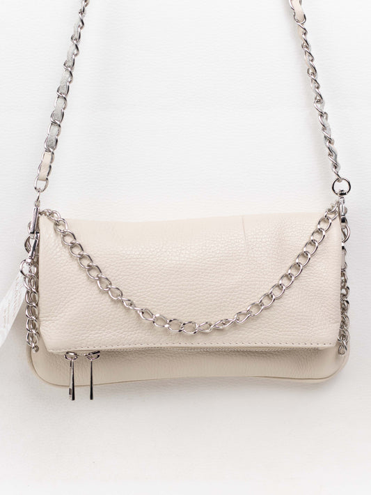 bolso de piel de becerro beige Beige