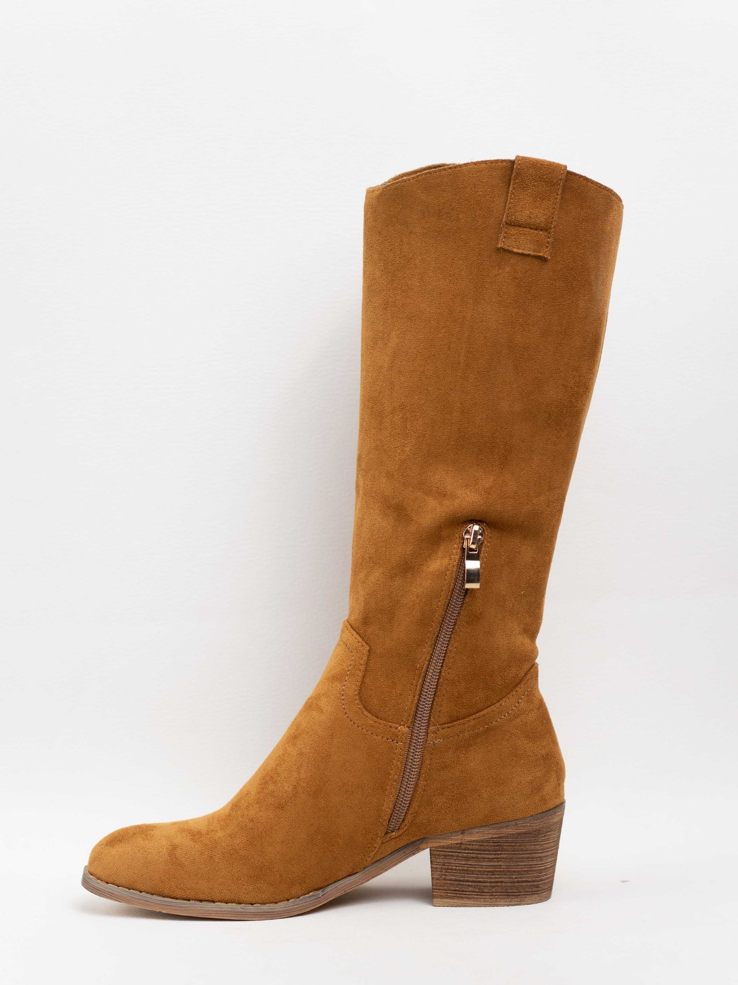 botas cowboy con tacon bajo Camel 39