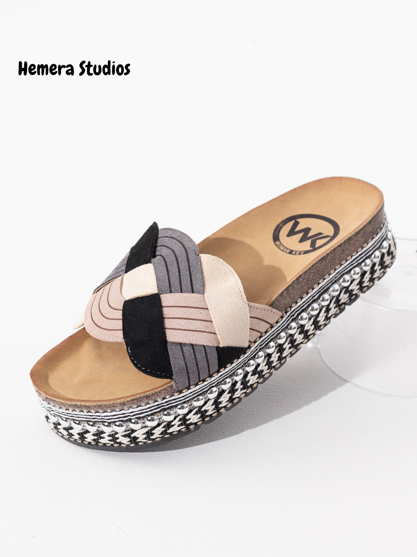 sandalias esparto trenzadas CAMEL 37