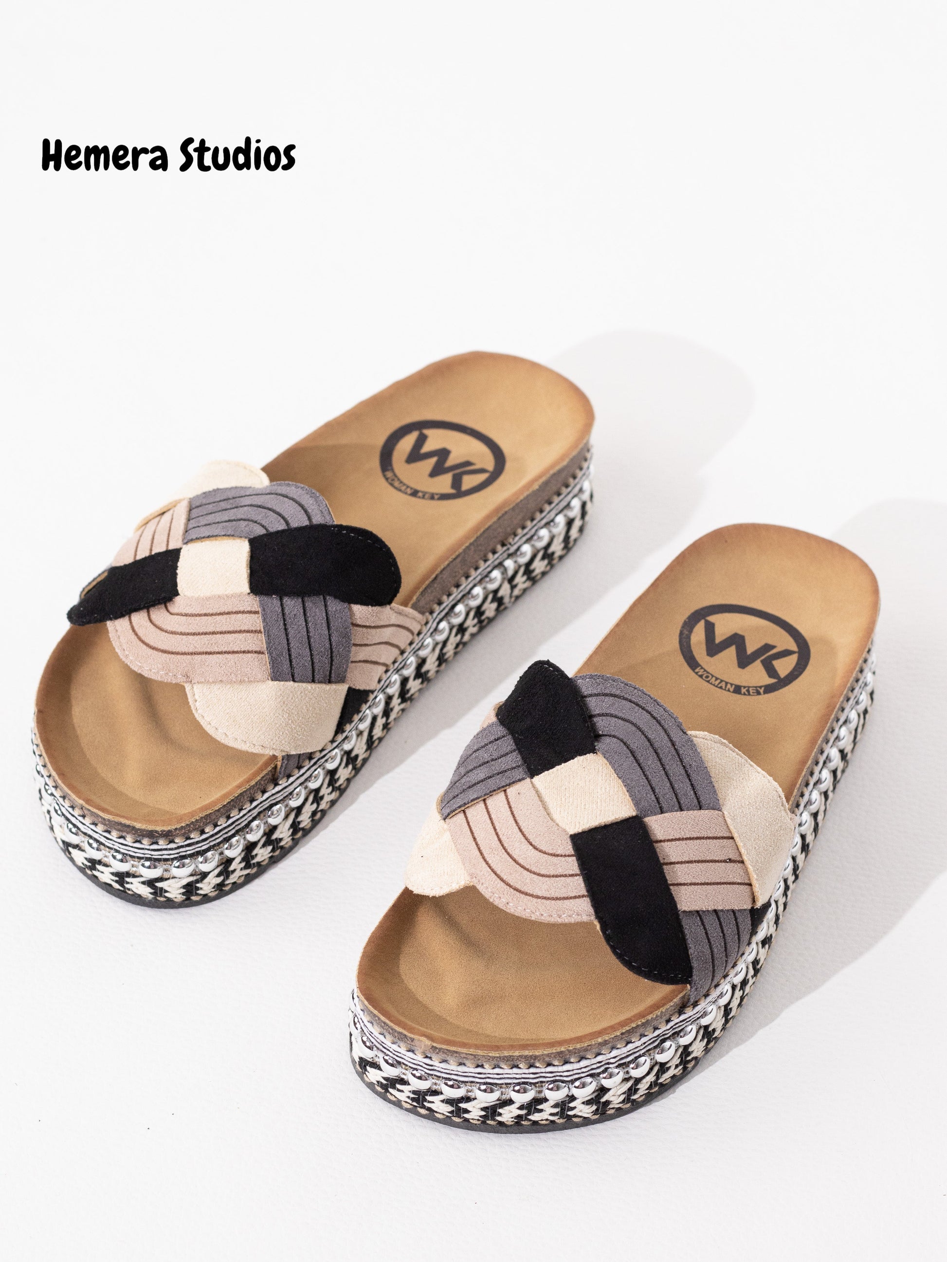 sandalias esparto trenzadas CAMEL 38