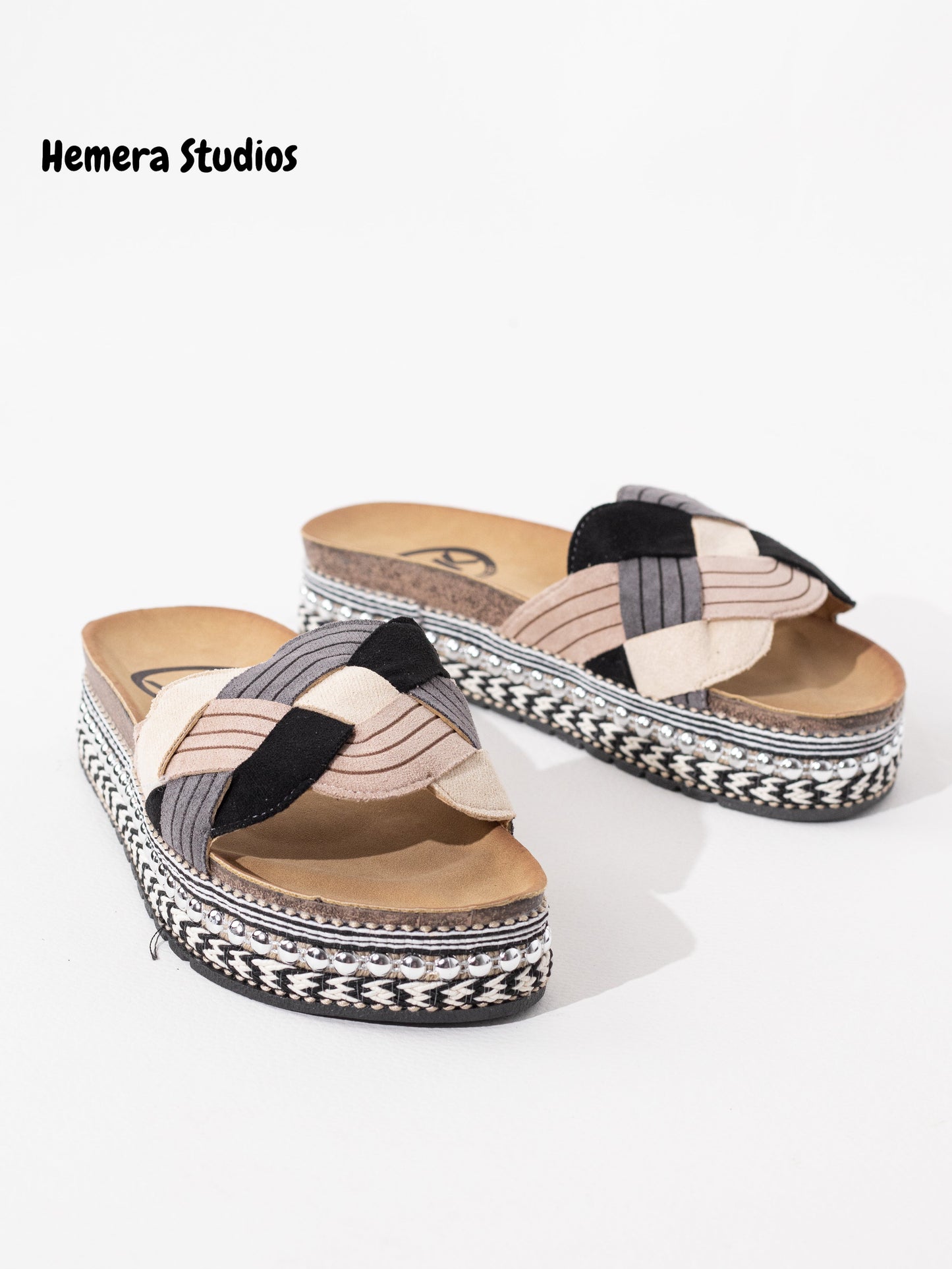 sandalias esparto trenzadas CAMEL 39