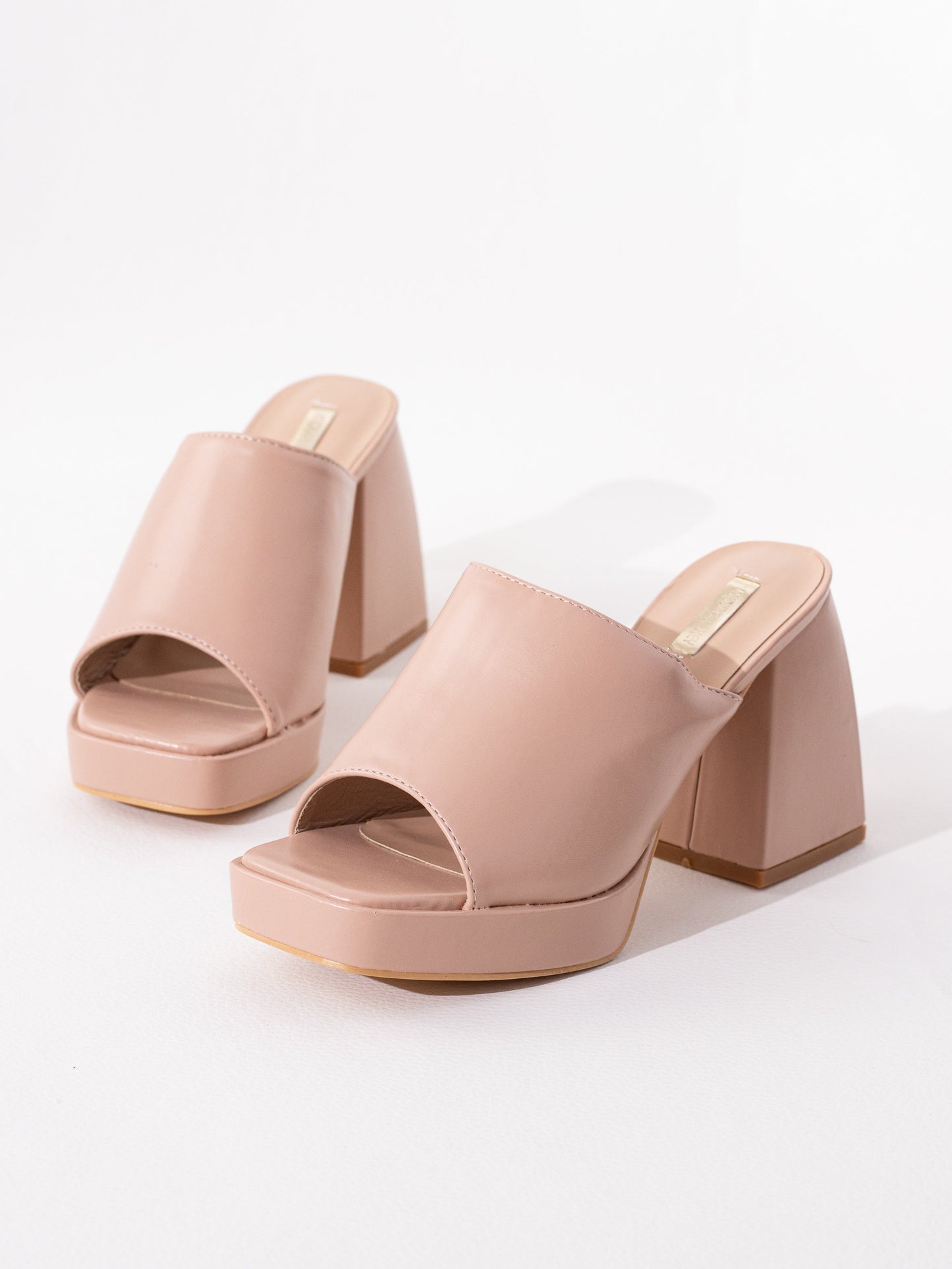 sandalias mules plataforma Nude 39