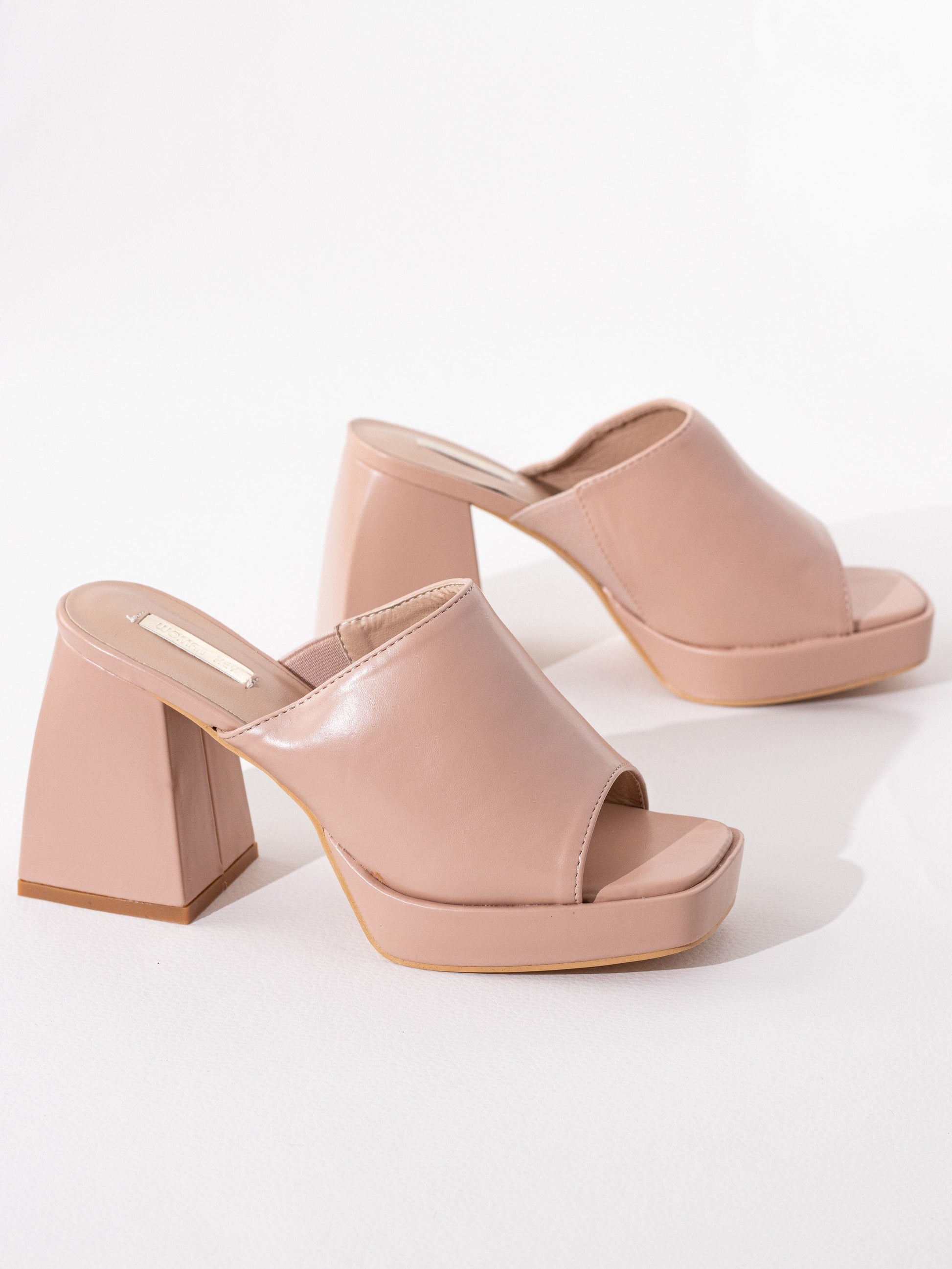 sandalias mules plataforma Nude 38