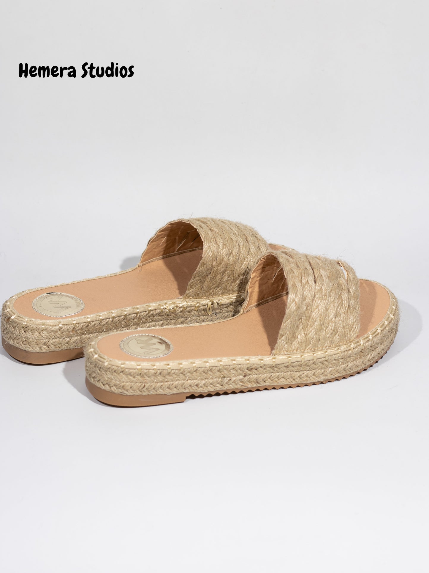sandalias planas de esparto Natural 40