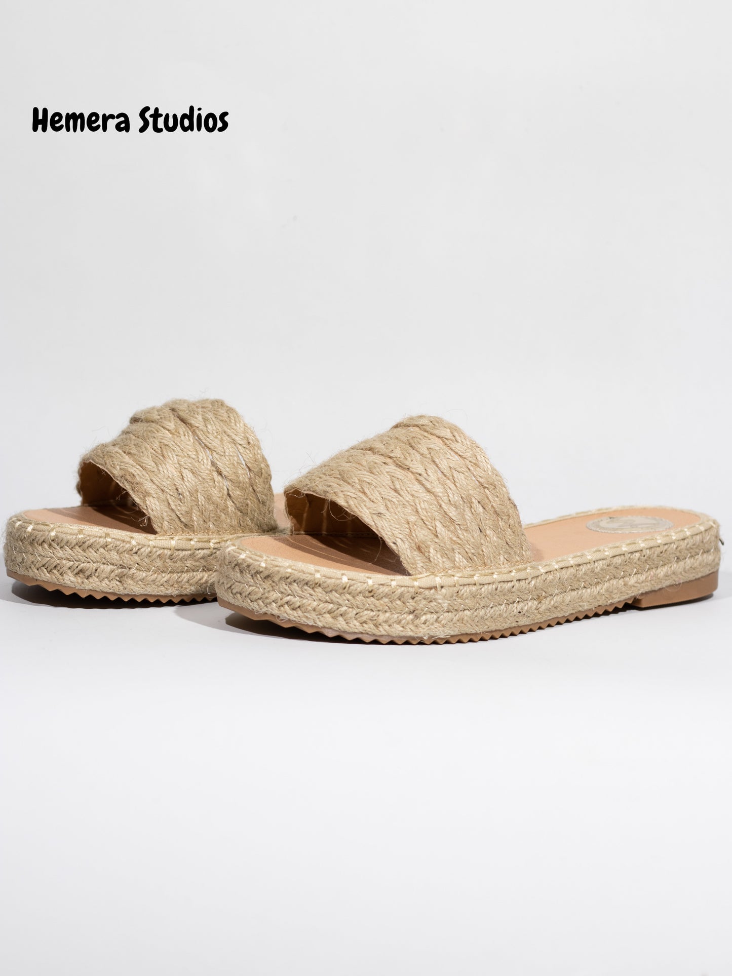 sandalias planas de esparto Natural 36