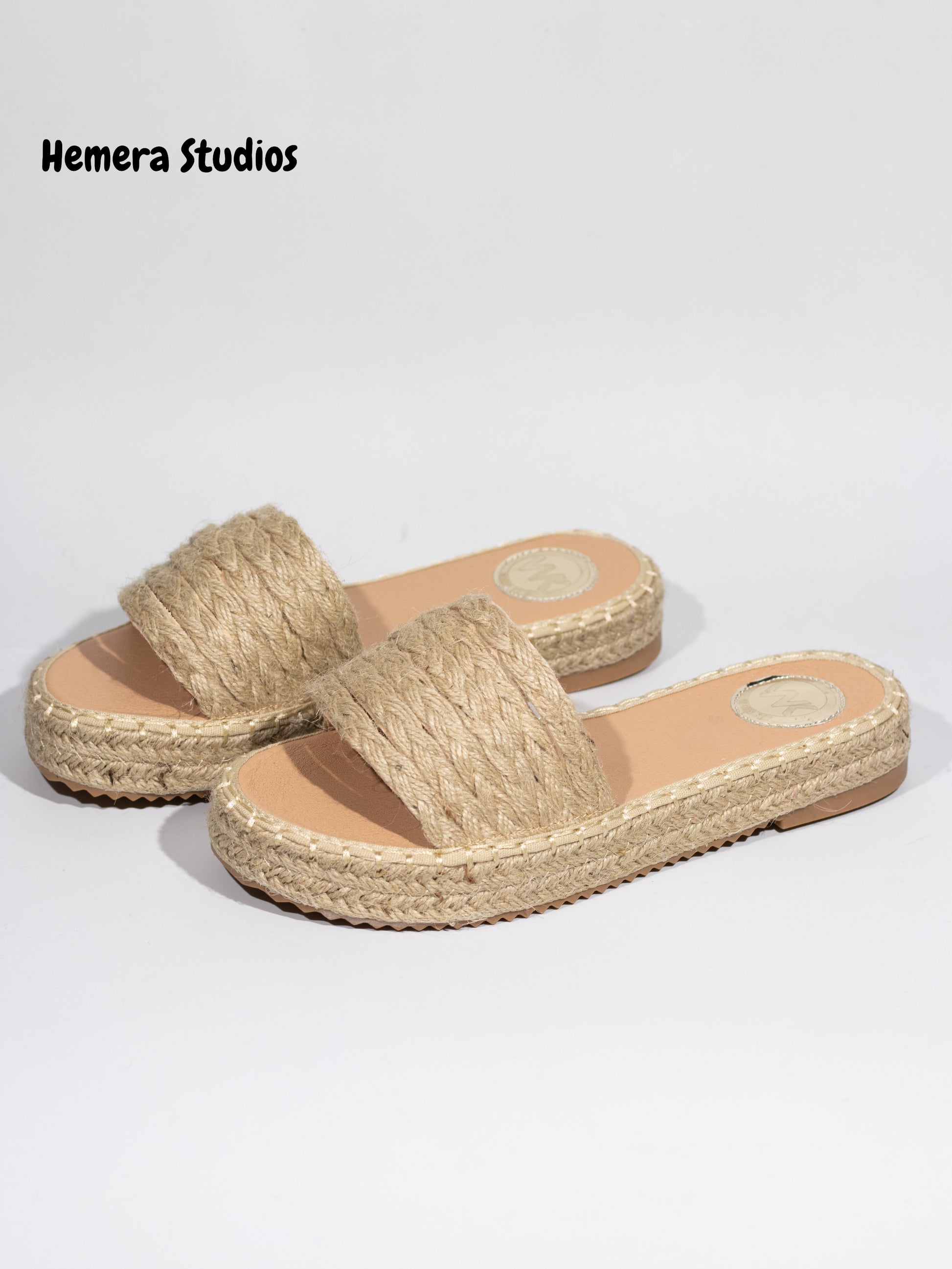 sandalias planas de esparto Natural 37
