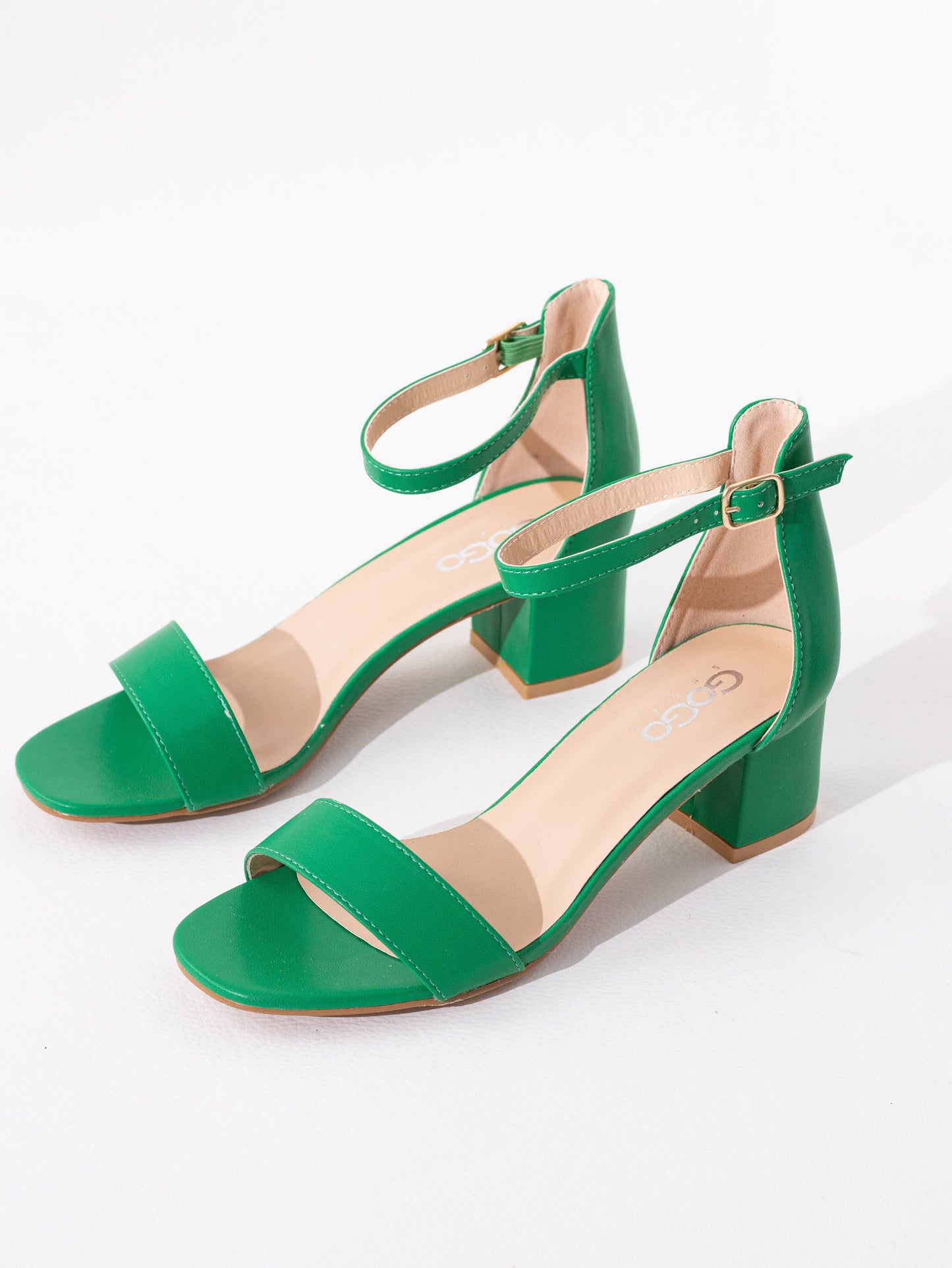 sandalias tacon medio polipiel Fuscia 41