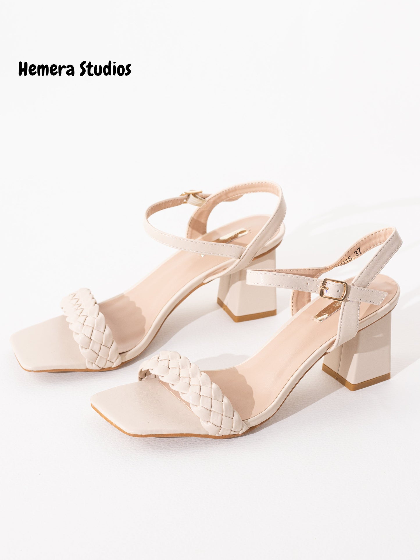 sandalias trenzadas 37 Nude