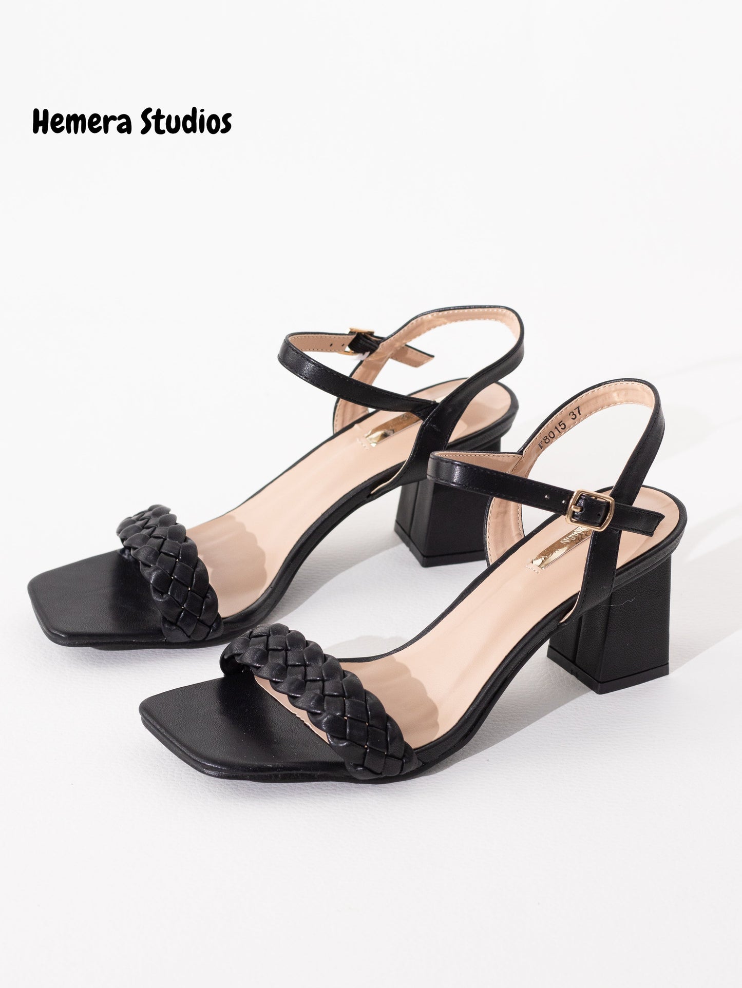 sandalias trenzadas 36 Negro