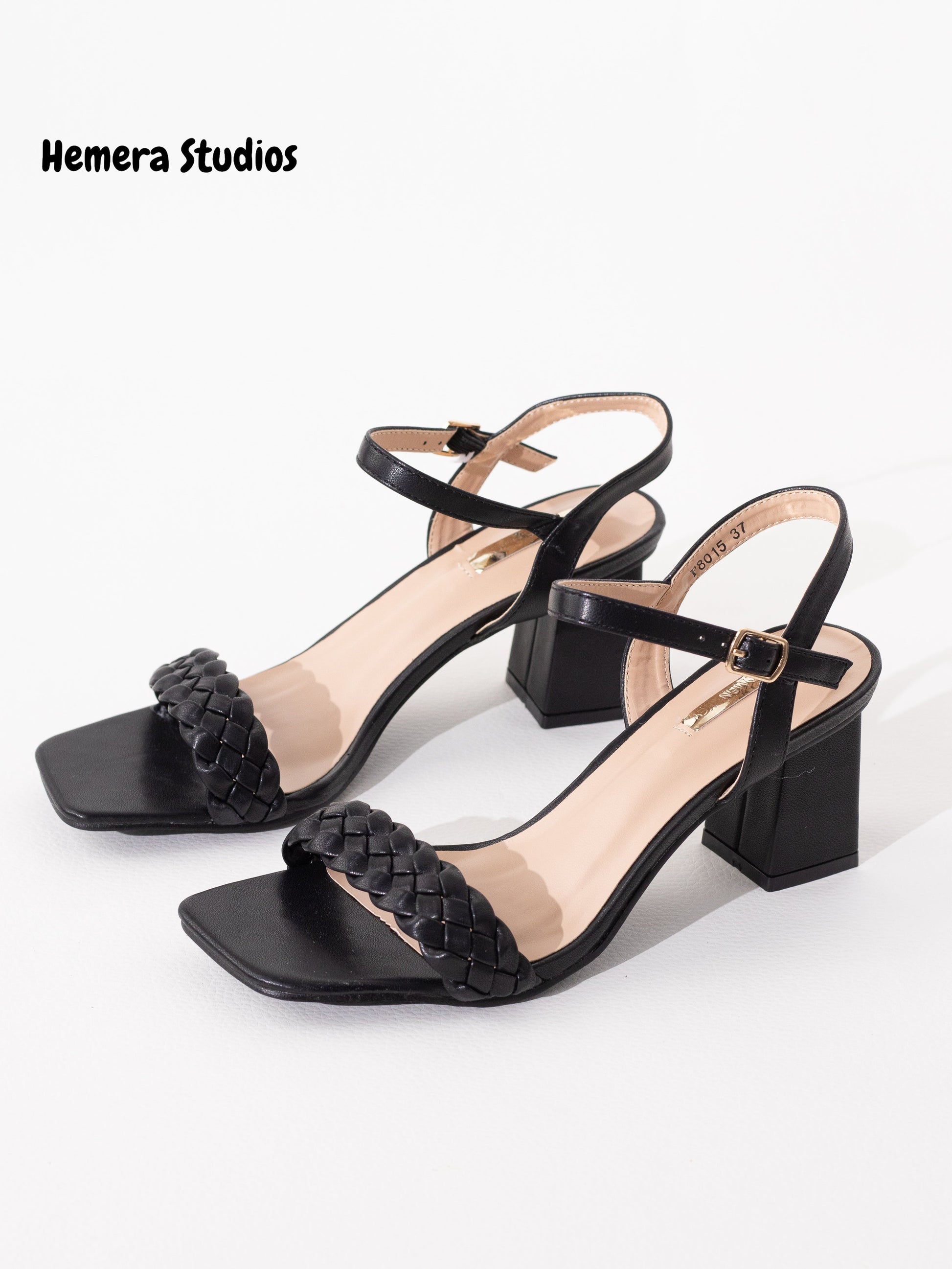 sandalias trenzadas 36 Negro