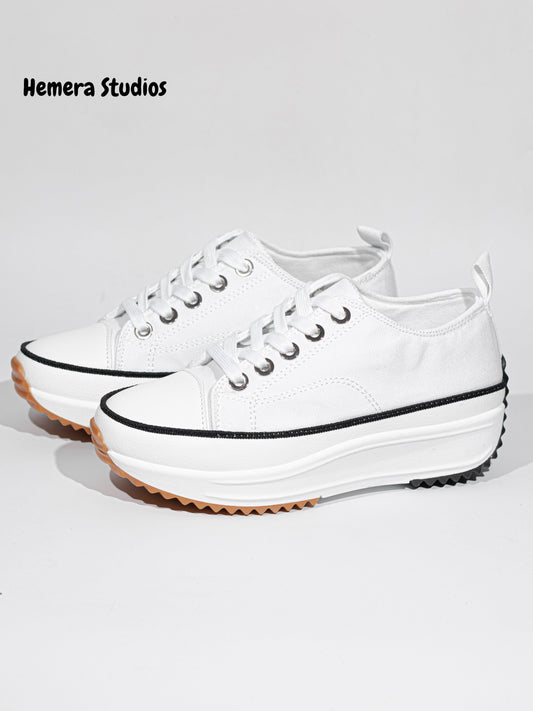 zapatillas de deporte con suela track de lona Negro 39