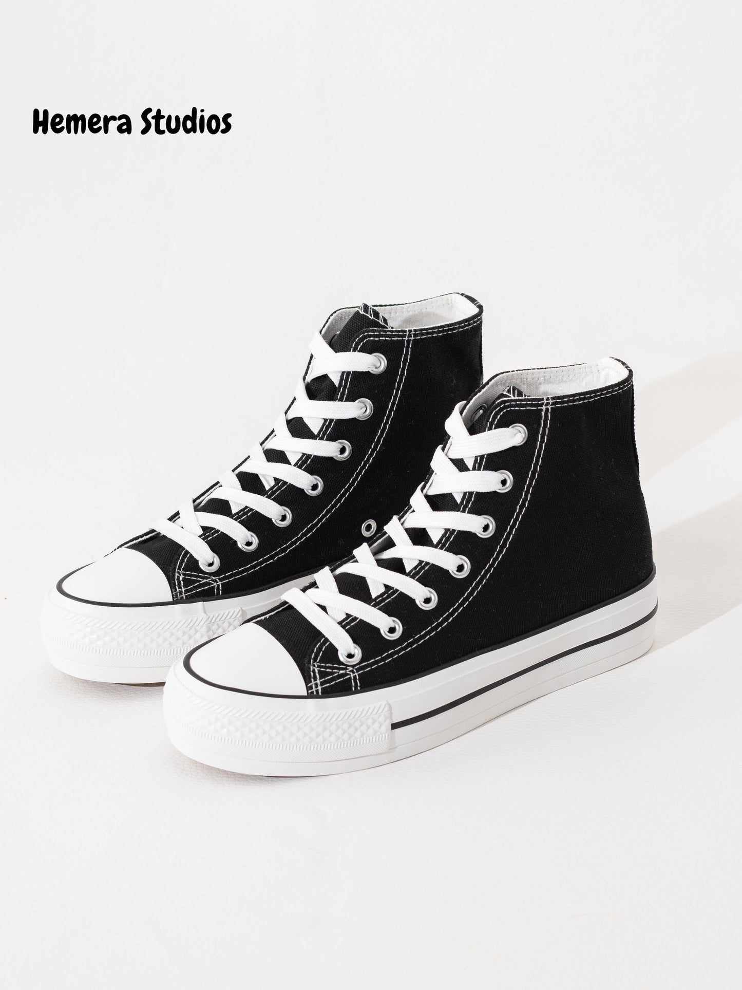 zapatillas de lona doble suela Blanco-Lona 36
