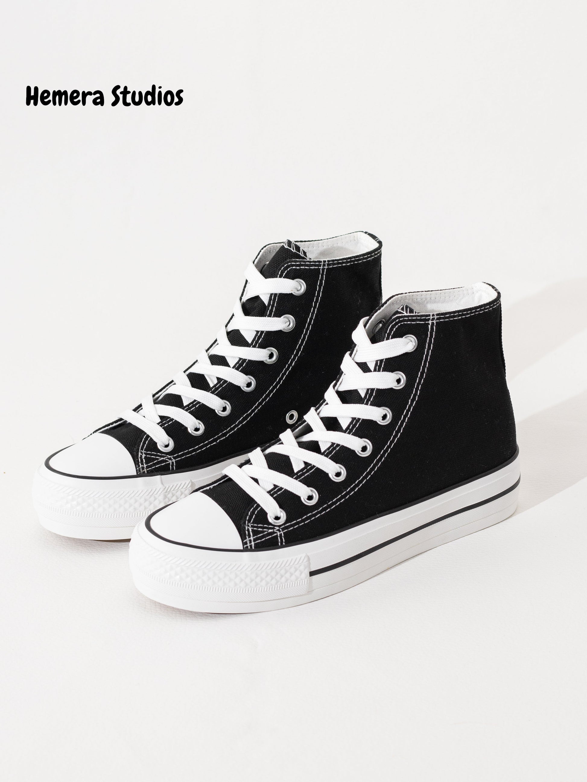 zapatillas de lona doble suela Blanco-Lona 36