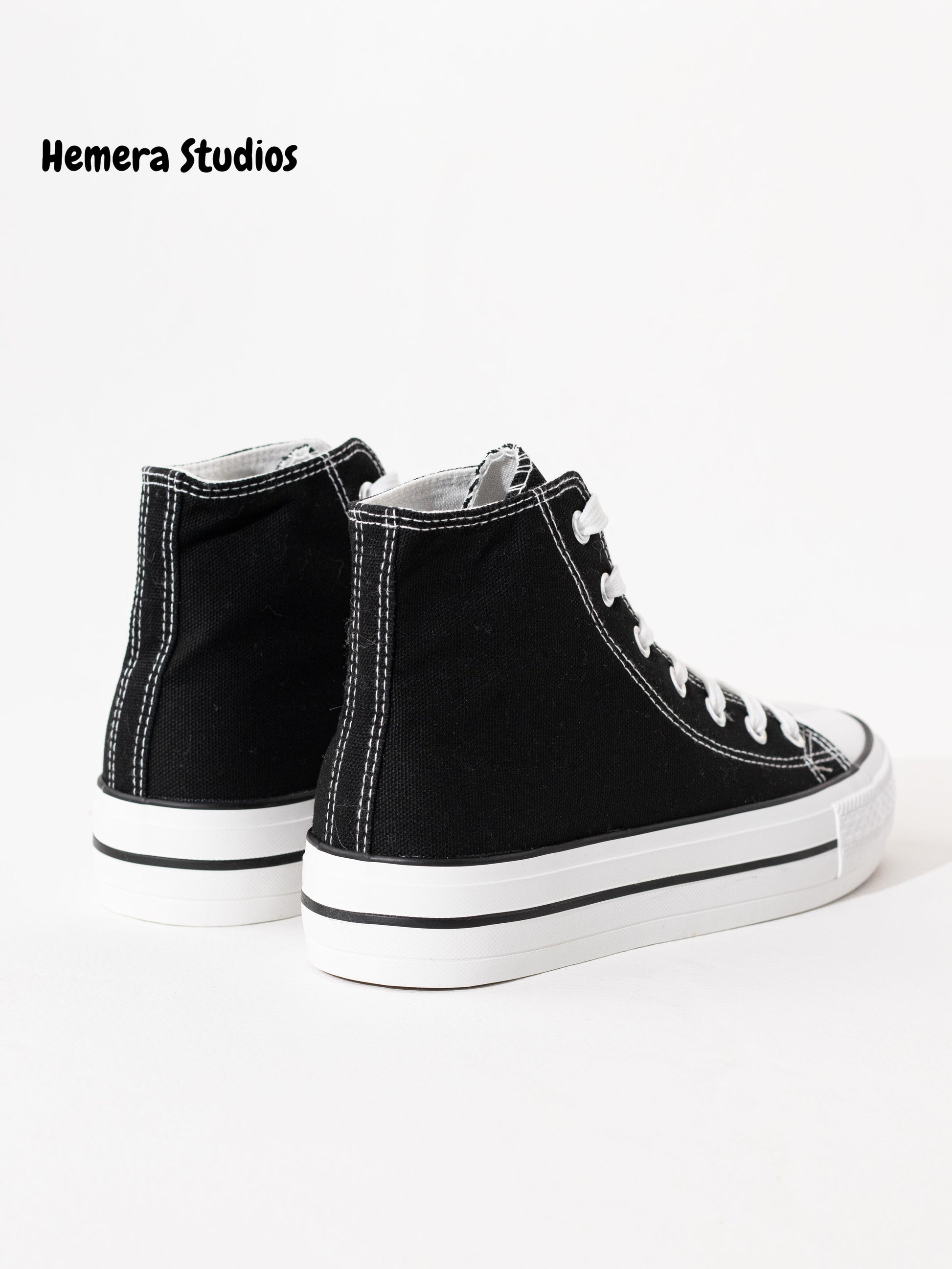 zapatillas de lona doble suela Blanco-Lona 38