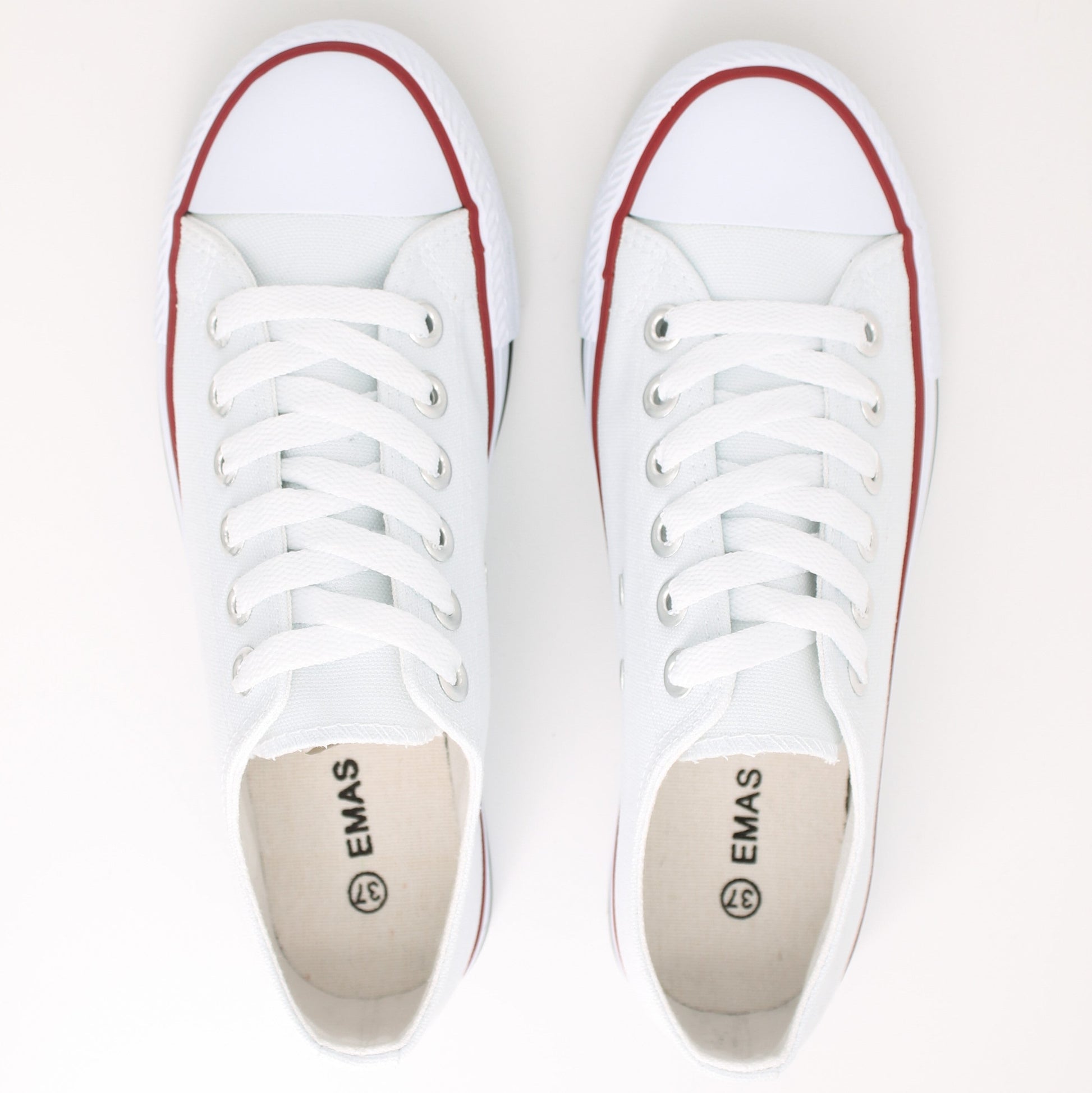 zapatillas de lona para hombre 40 Blanco