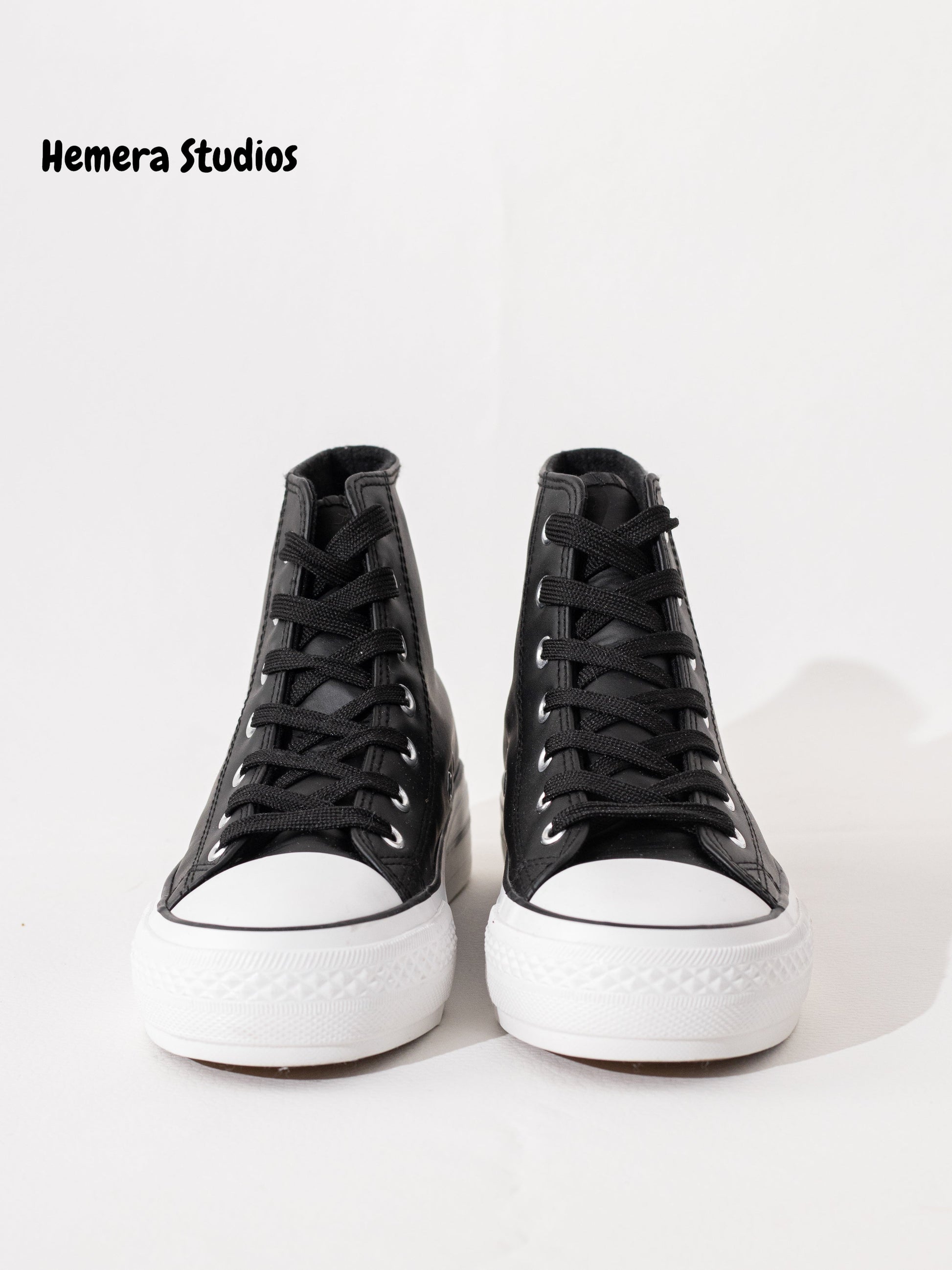 zapatillas de polipiel doble suela hi top  