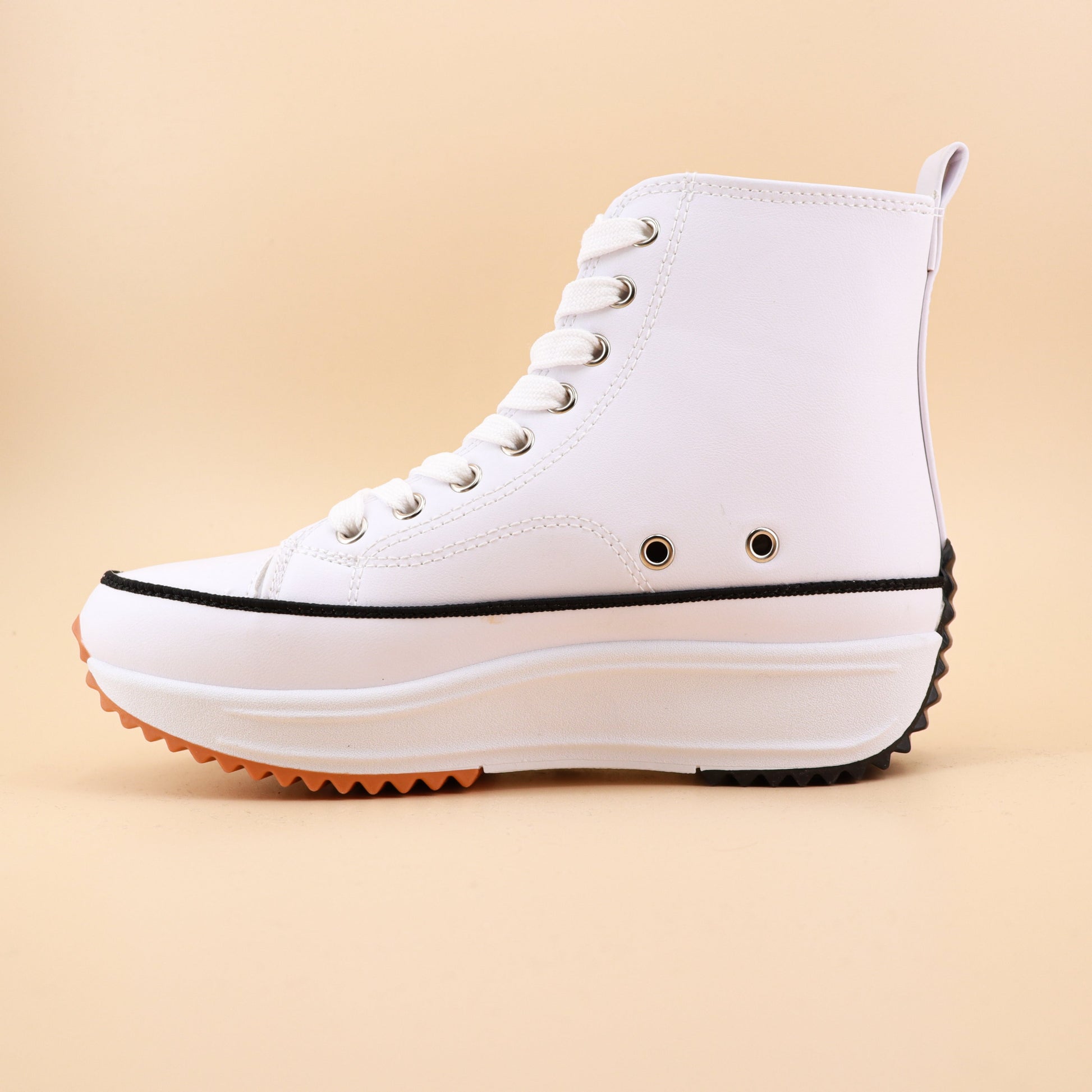 zapatillas tipo bota olivia Negro-piel vegana 38