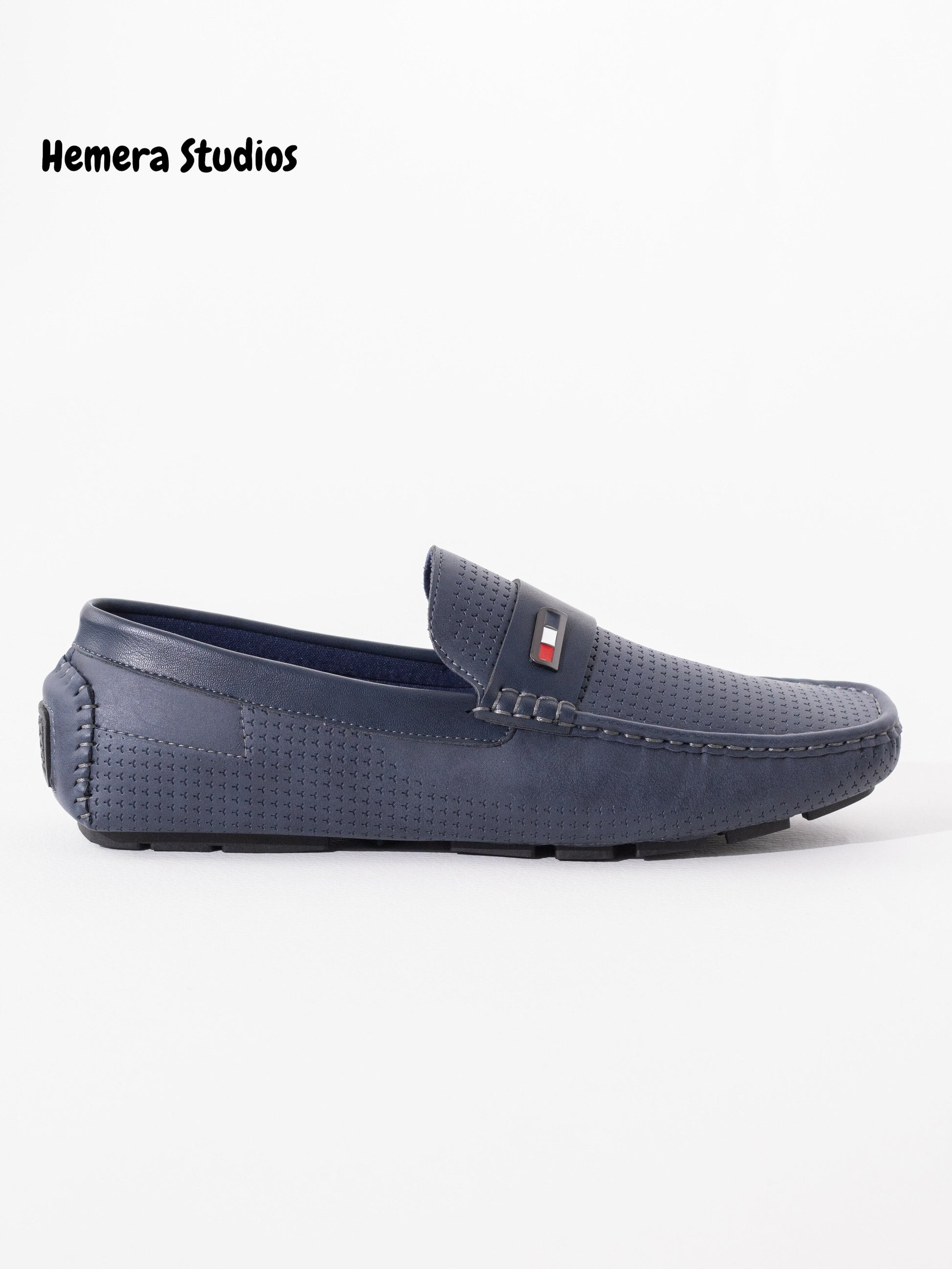 zapatos hombre tipo mocasin Azul marino 45