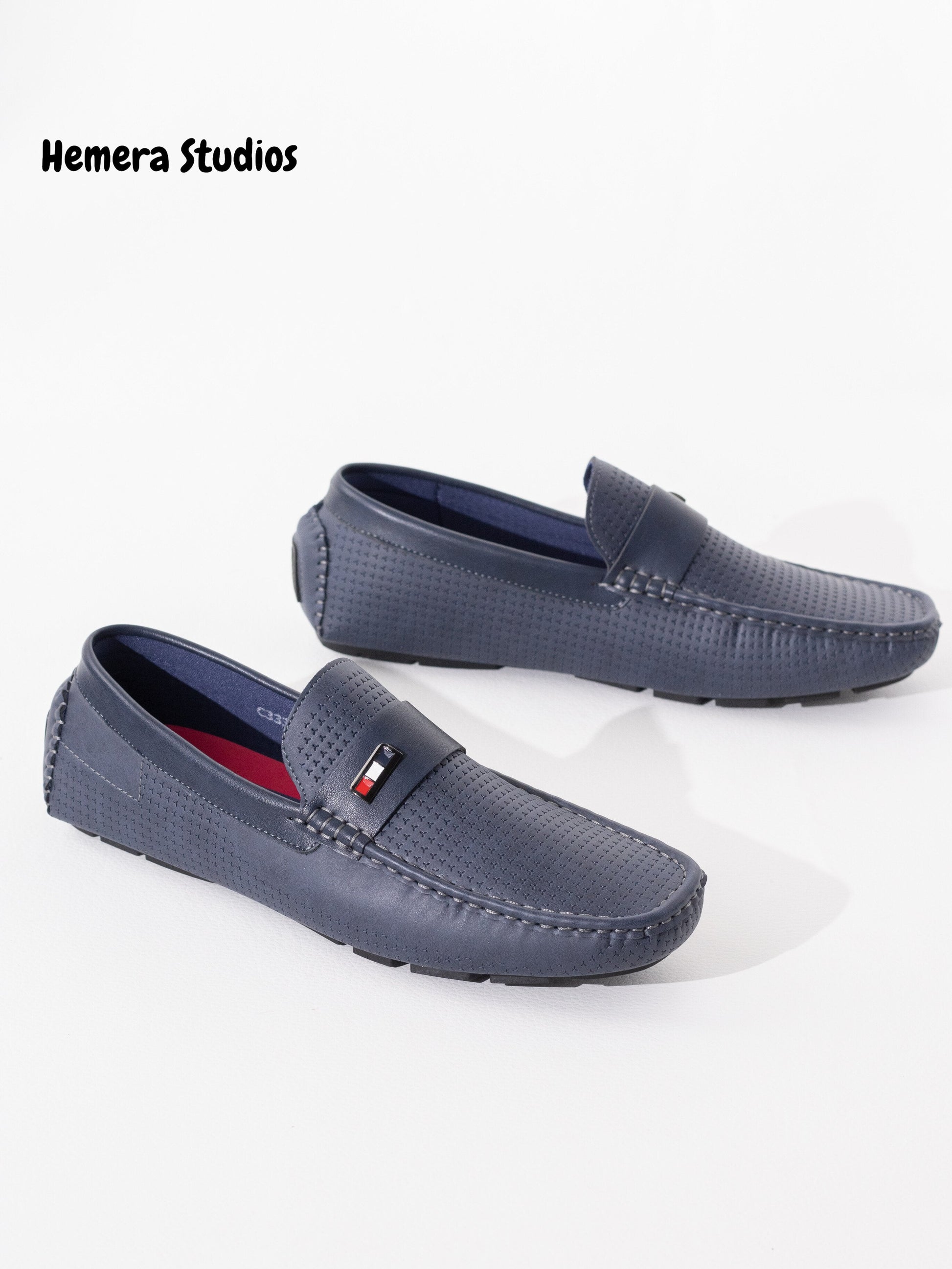 zapatos hombre tipo mocasin Azul marino 42